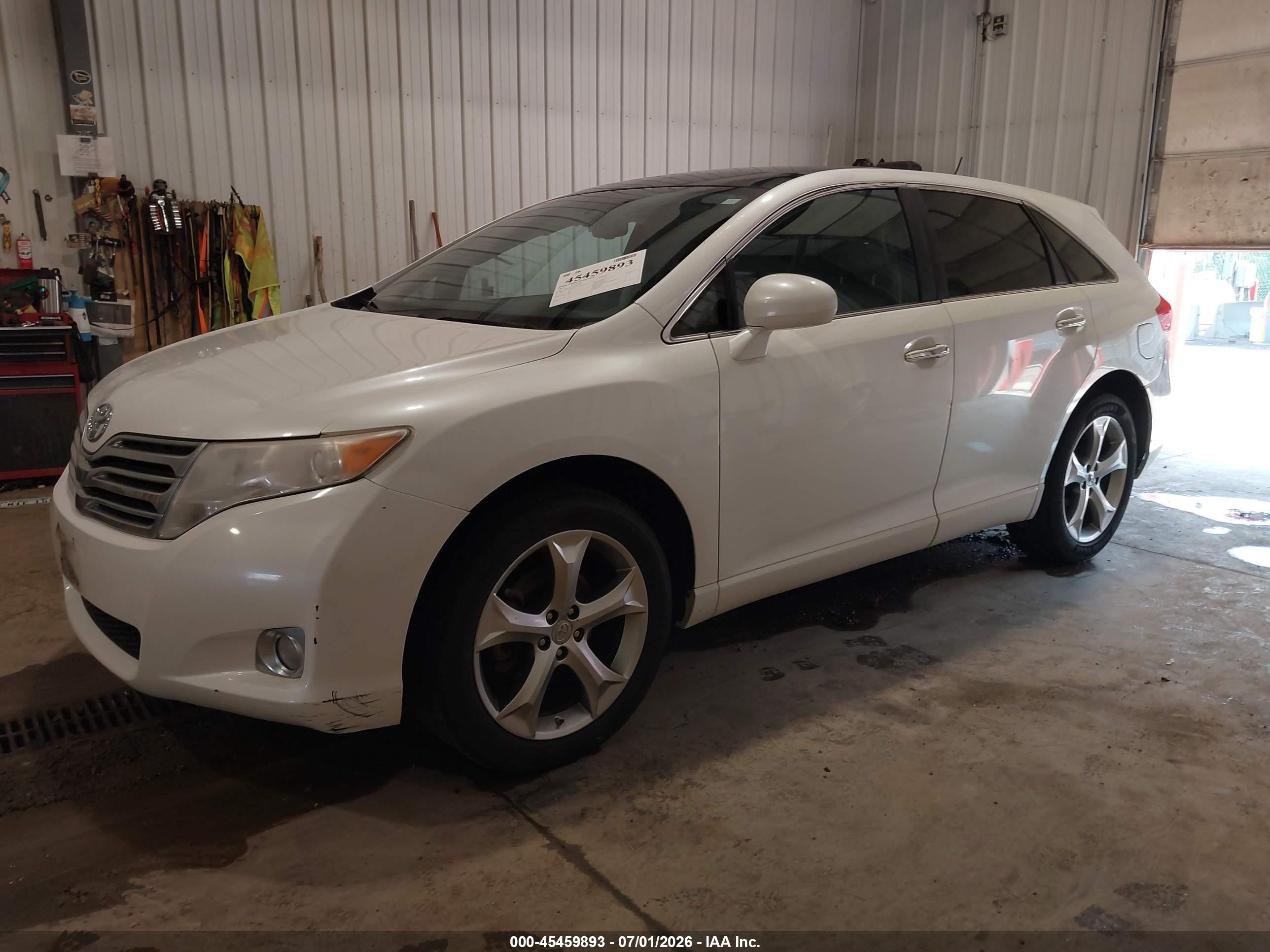 2009 Toyota Venza Base V6 White vin: 4T3BK11A09U020595