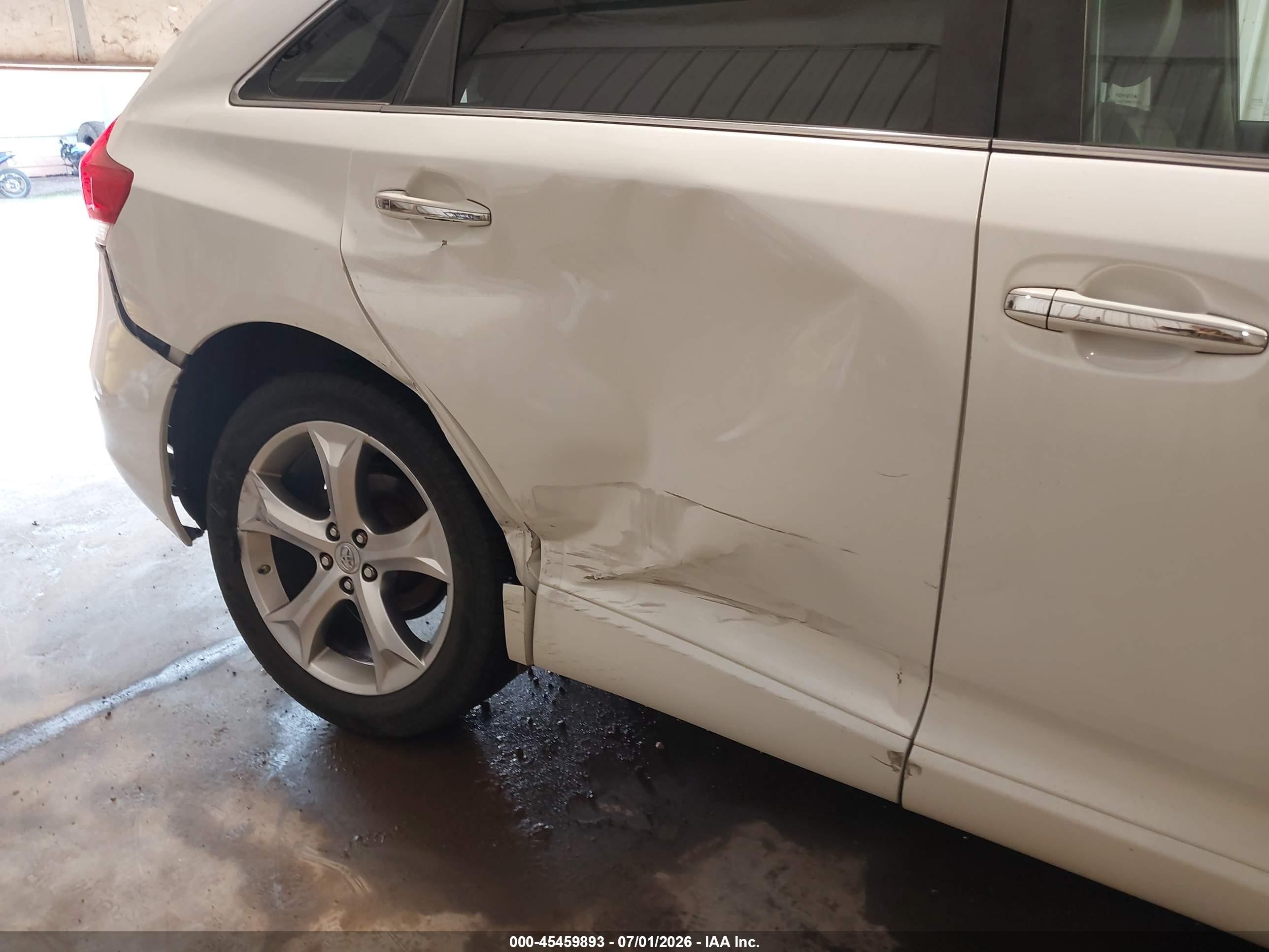 2009 Toyota Venza Base V6 White vin: 4T3BK11A09U020595