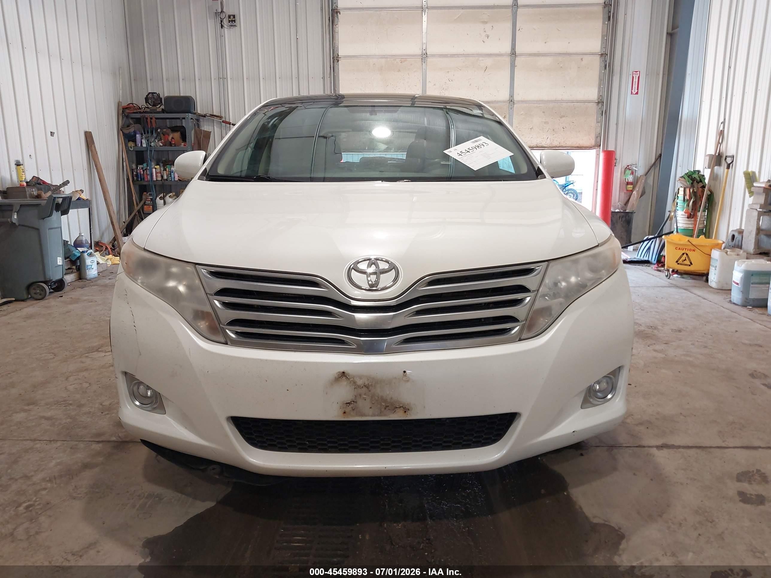 2009 Toyota Venza Base V6 White vin: 4T3BK11A09U020595