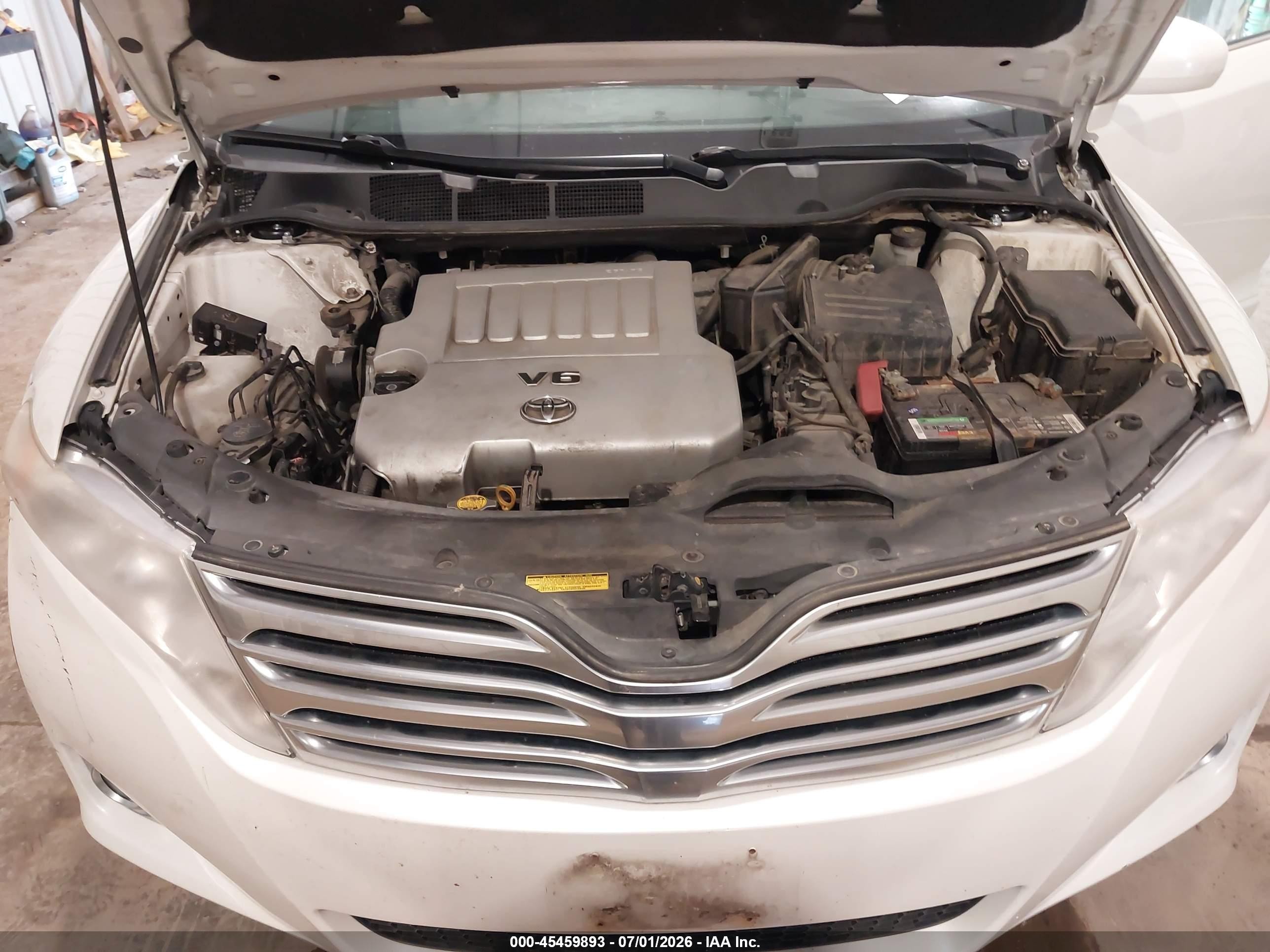 2009 Toyota Venza Base V6 White vin: 4T3BK11A09U020595