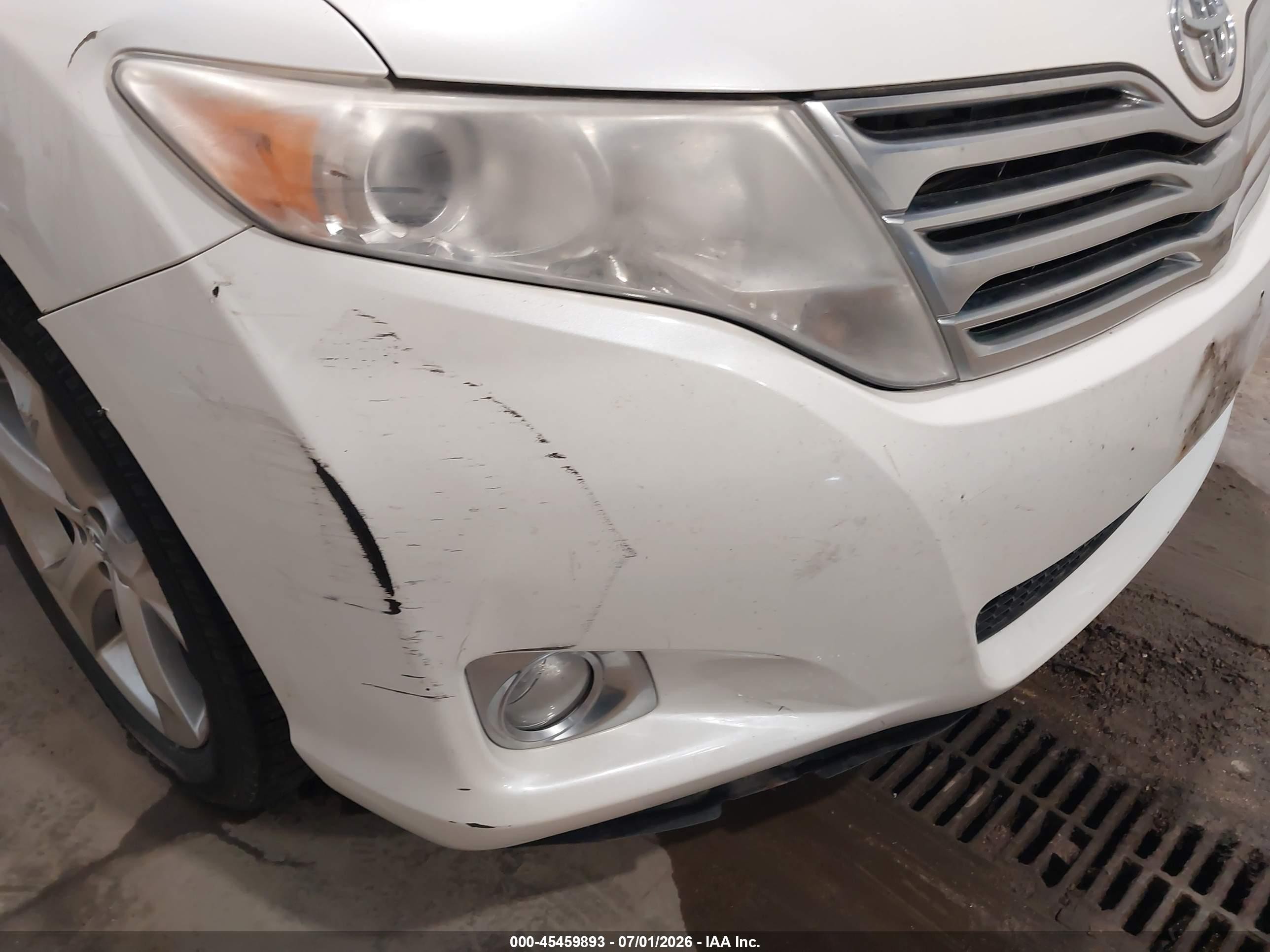 2009 Toyota Venza Base V6 White vin: 4T3BK11A09U020595