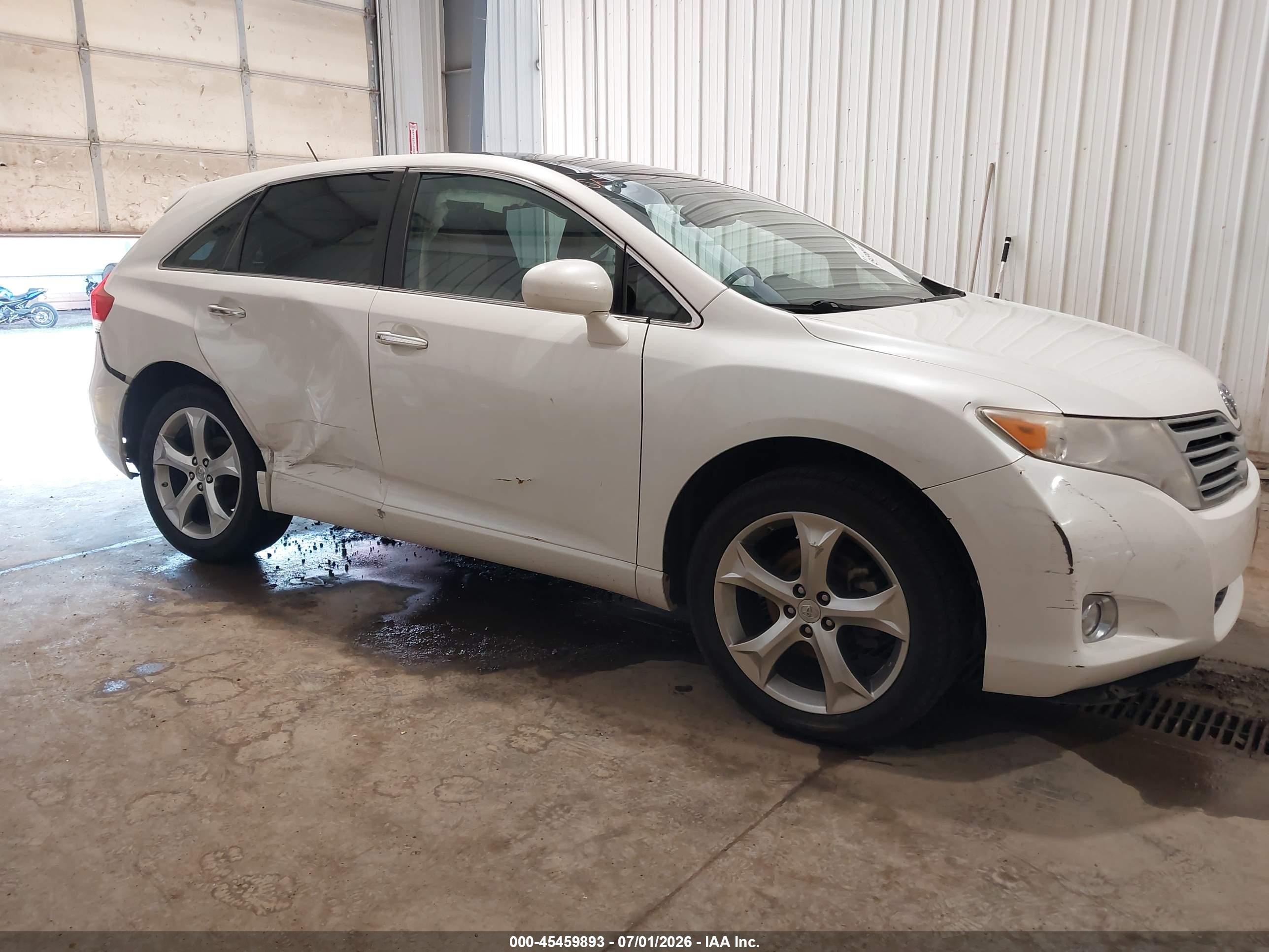 2009 Toyota Venza Base V6 White vin: 4T3BK11A09U020595