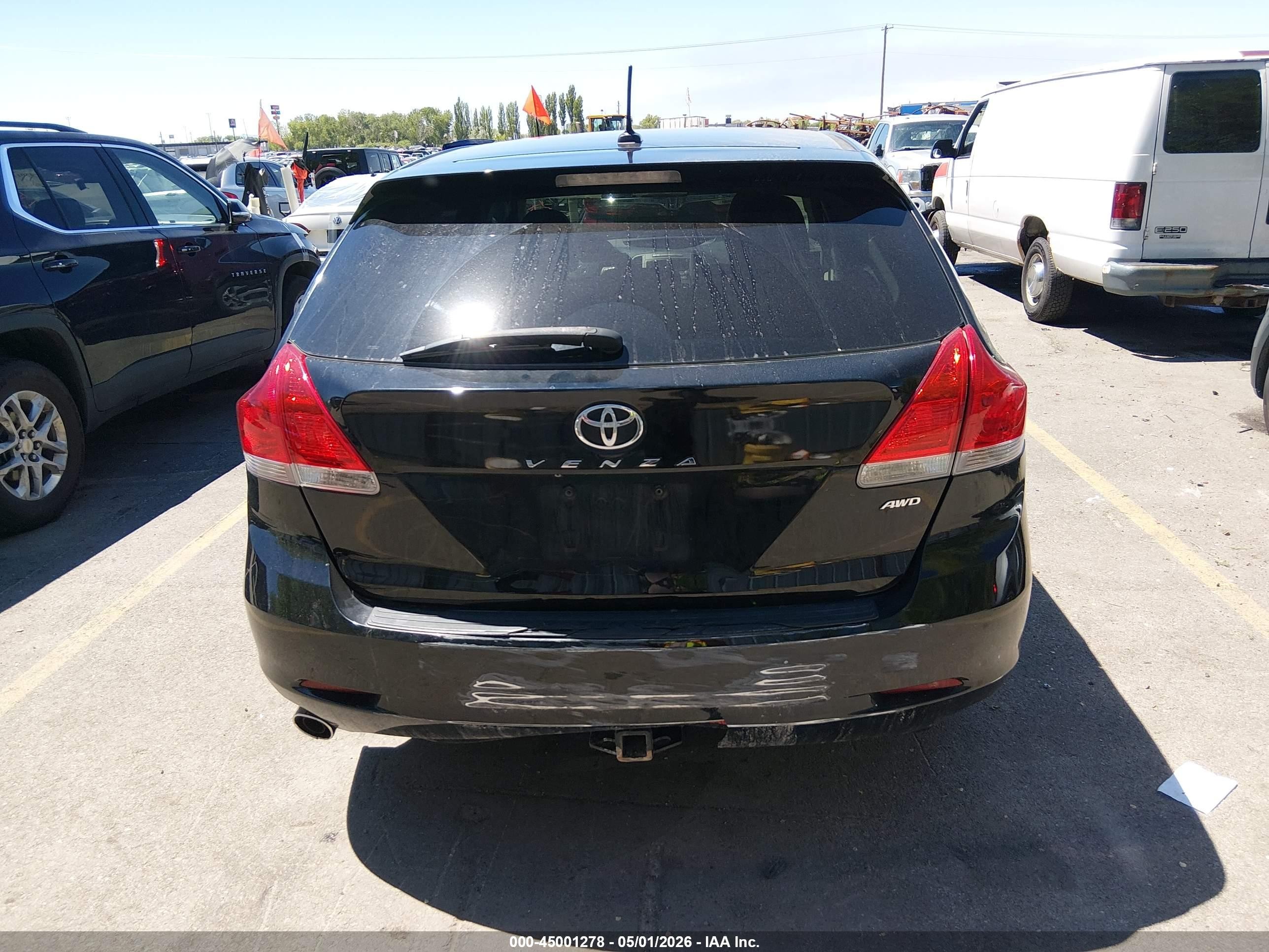 2009 Toyota Venza Base V6 Black vin: 4T3BK11A09U026316
