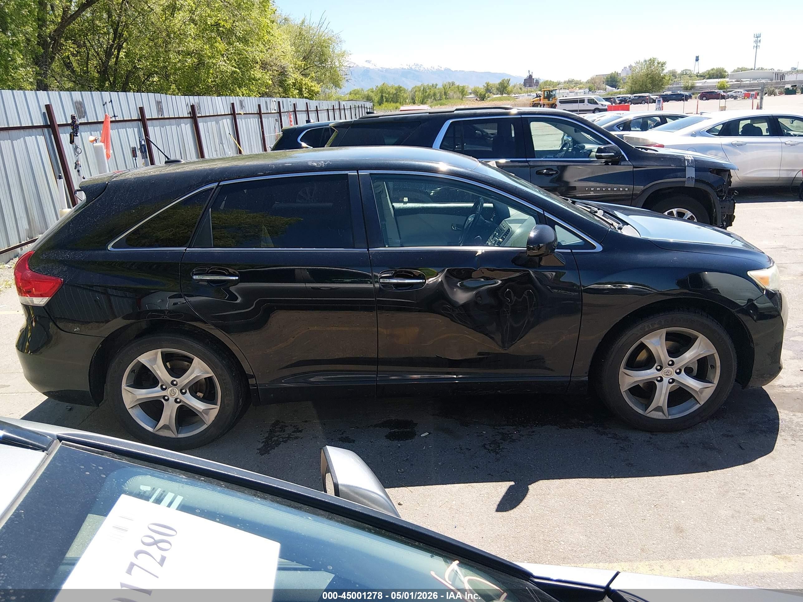 2009 Toyota Venza Base V6 Black vin: 4T3BK11A09U026316