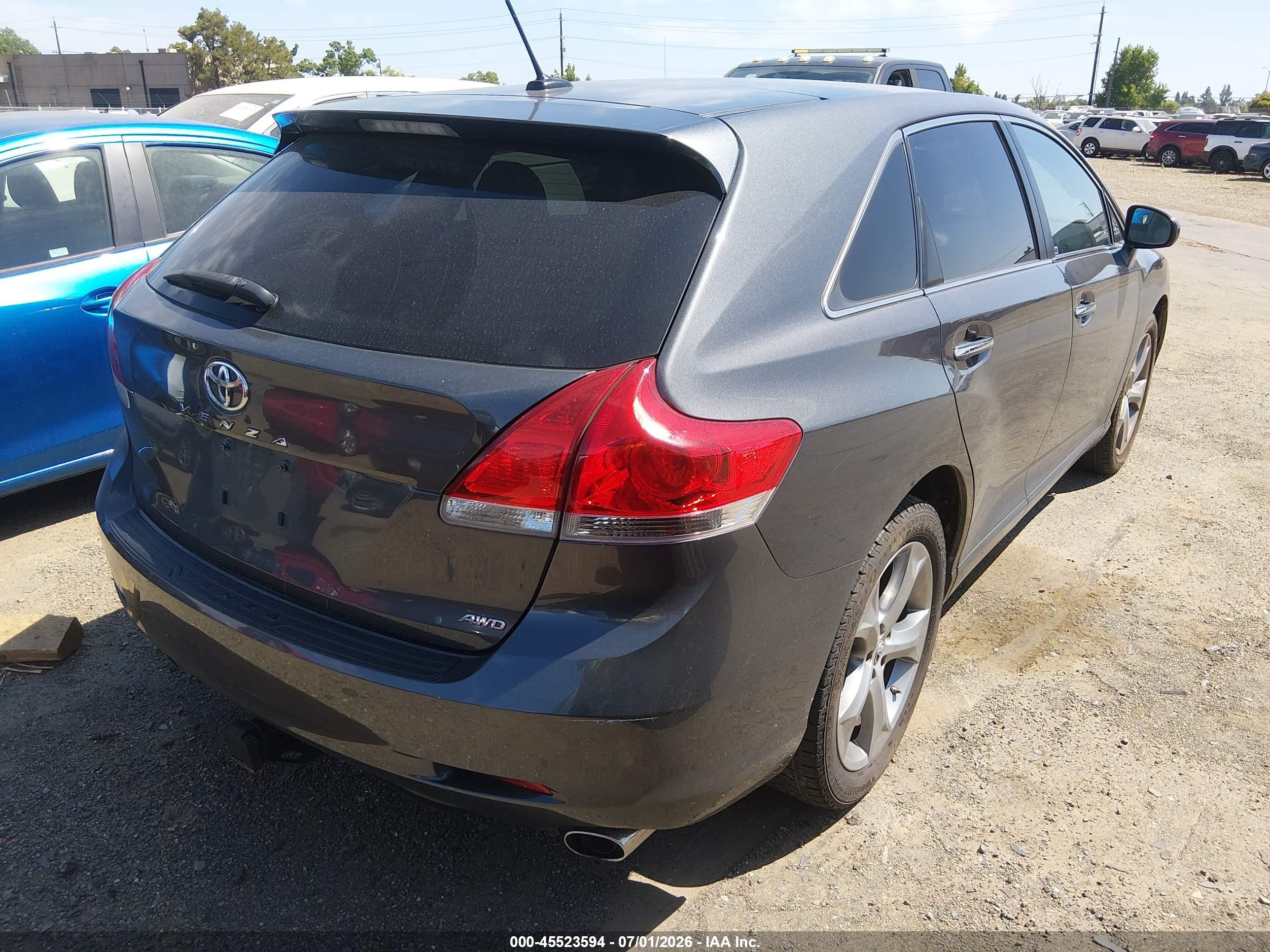 2009 Toyota Venza Base V6 Gray vin: 4T3BK11A19U010559