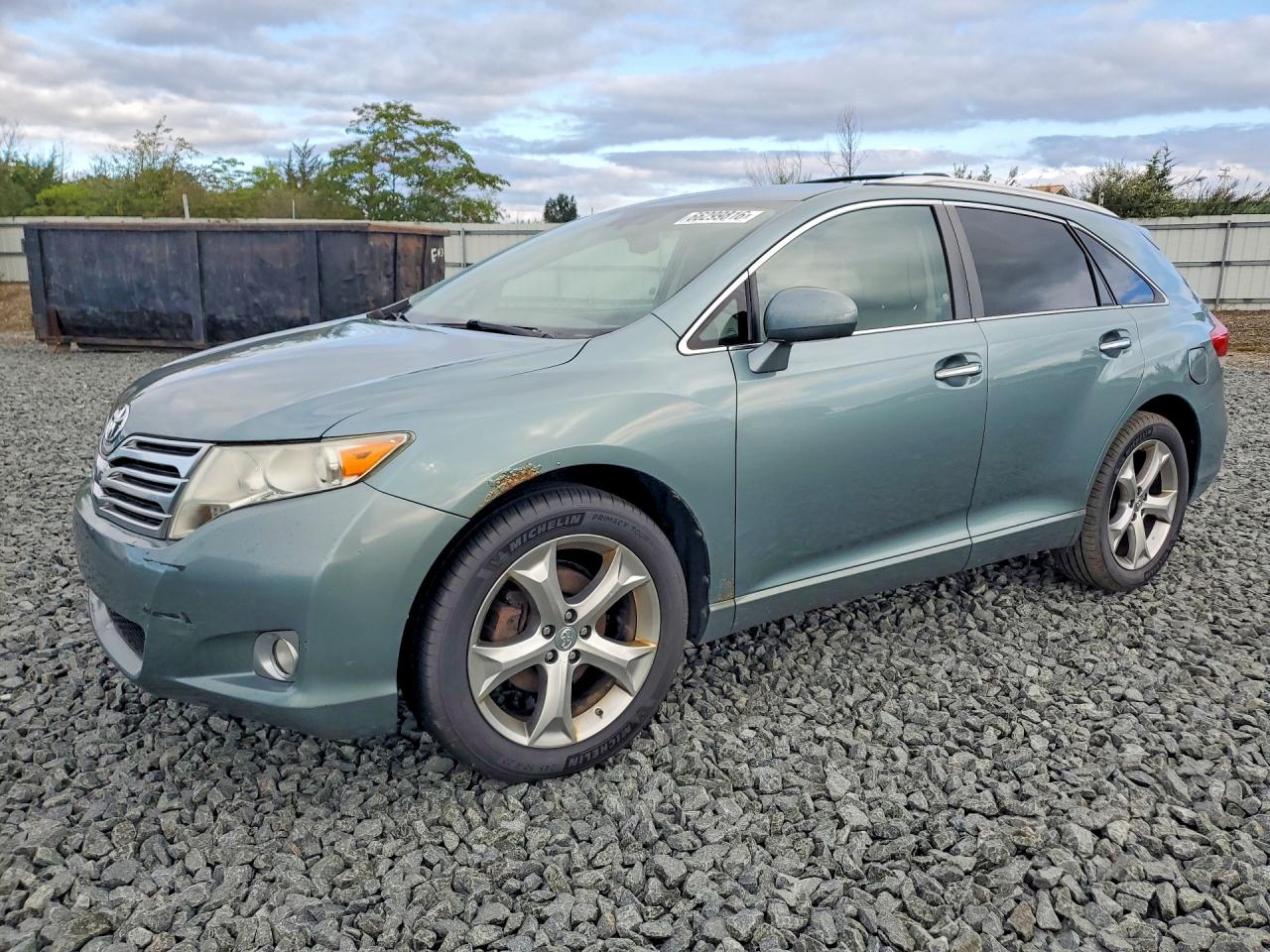 2009 Toyota Venza Awd V6 Turquoise vin: 4T3BK11A19U015597
