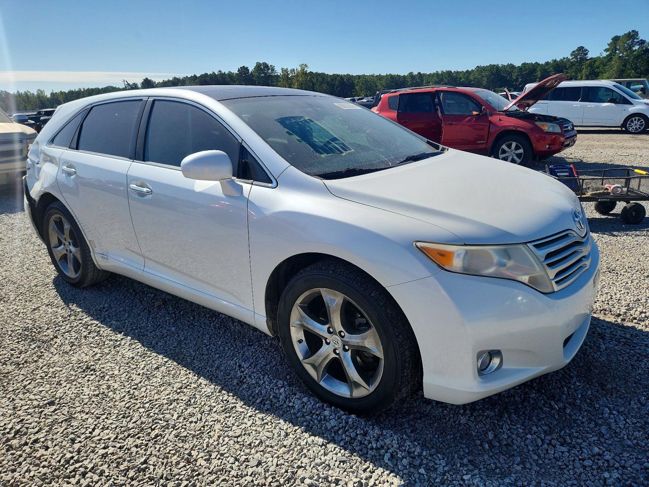 2009 Toyota Venza Awd V6 White vin: 4T3BK11A19U023697