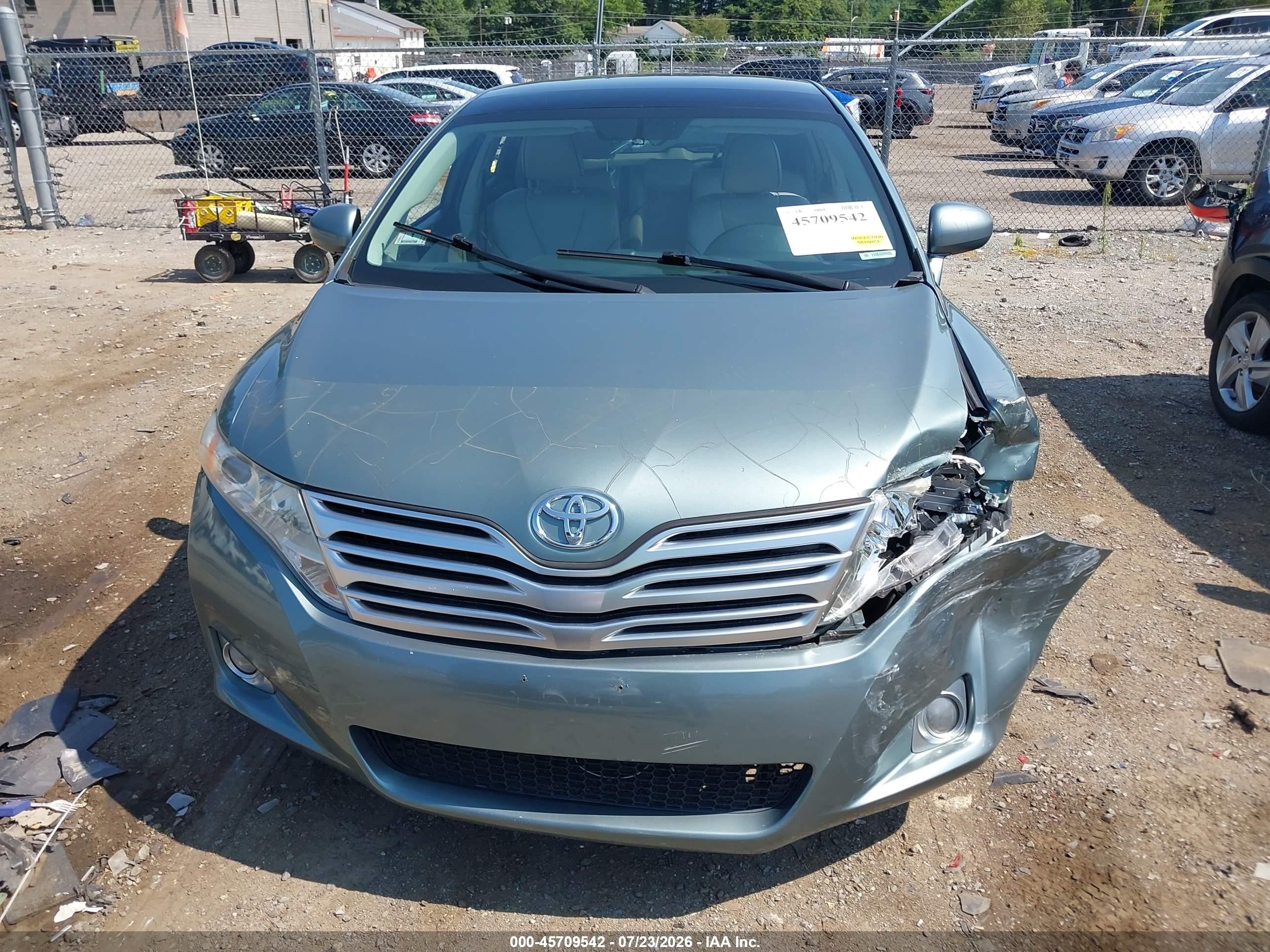 2009 Toyota Venza Base V6 Green vin: 4T3BK11A29U016810