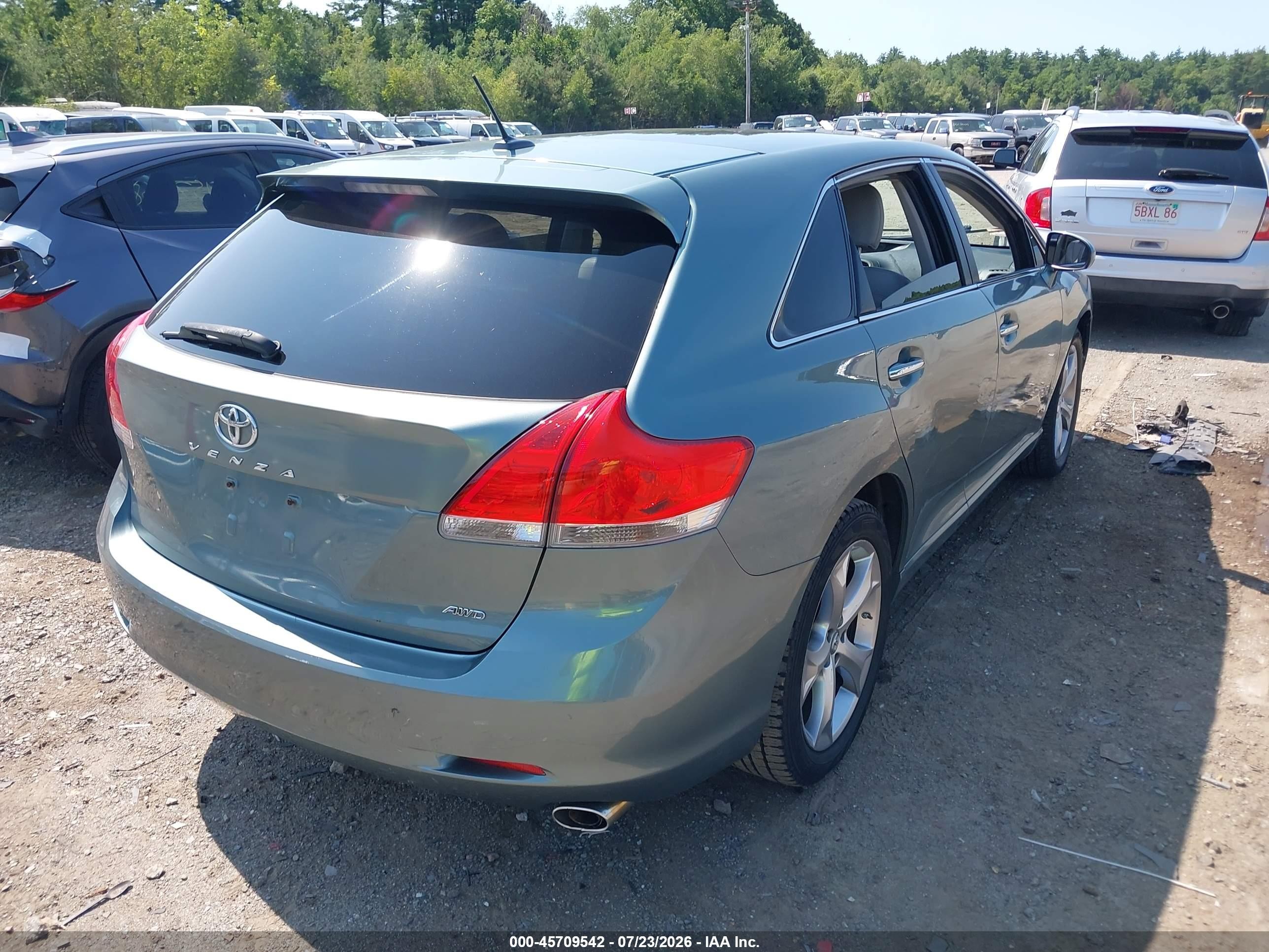 2009 Toyota Venza Base V6 Green vin: 4T3BK11A29U016810