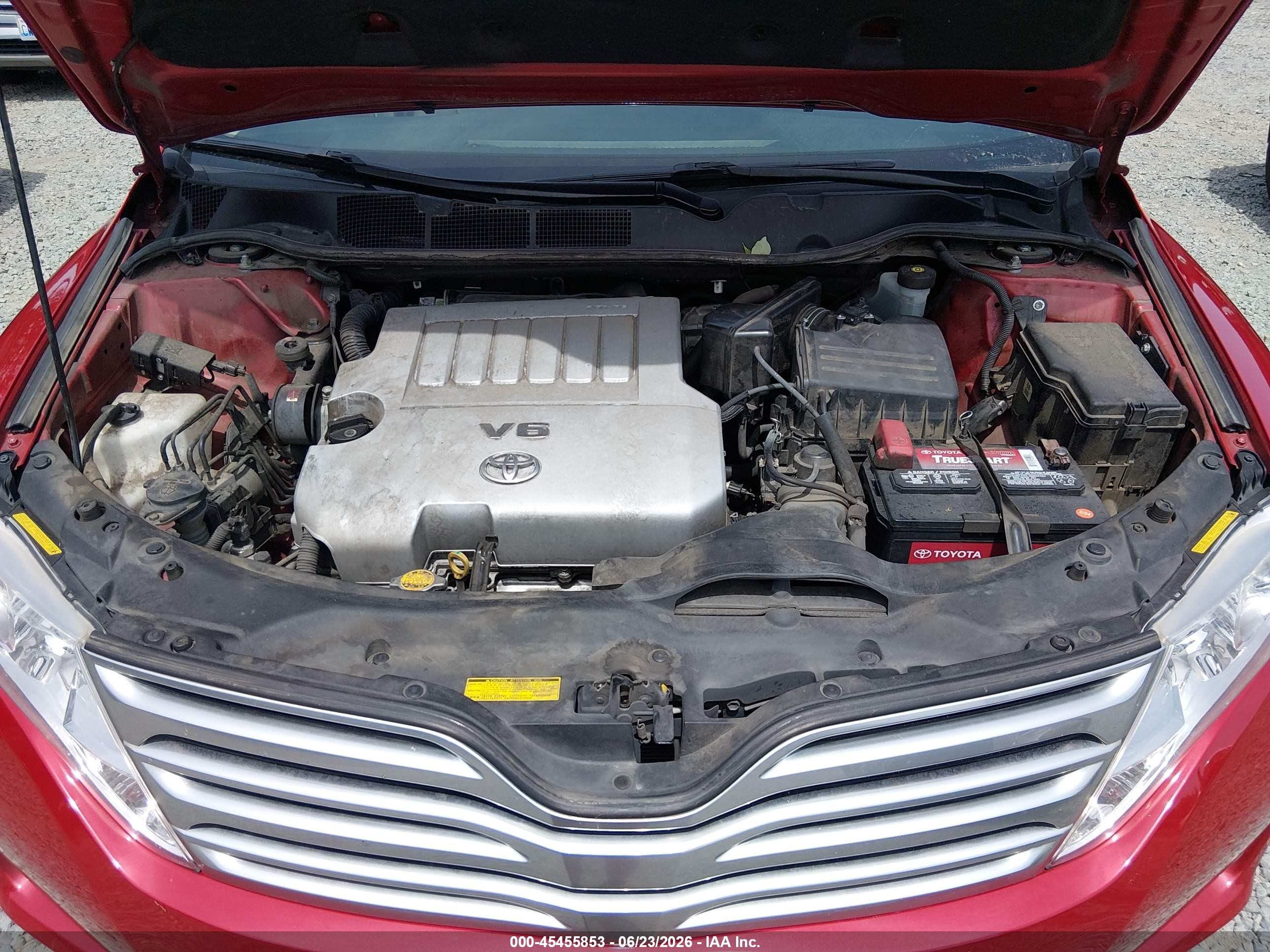 2009 Toyota Venza Base V6 Red vin: 4T3BK11A29U025071