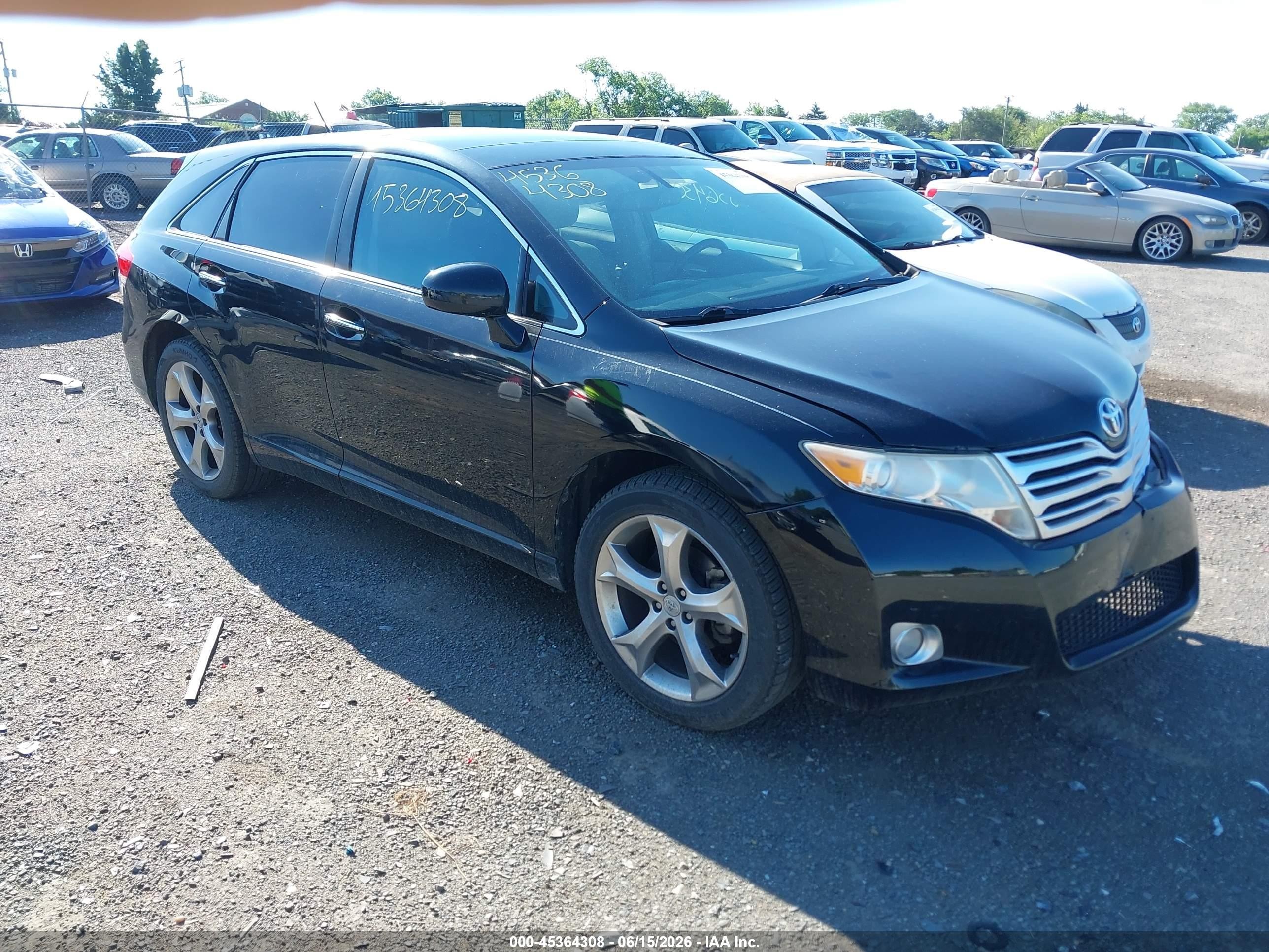 2009 Toyota Venza Base V6 Black vin: 4T3BK11A39U014015