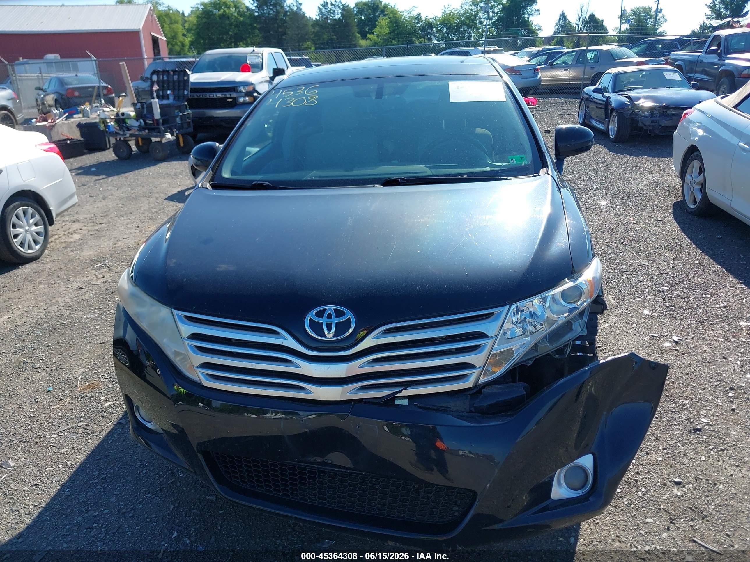 2009 Toyota Venza Base V6 Black vin: 4T3BK11A39U014015
