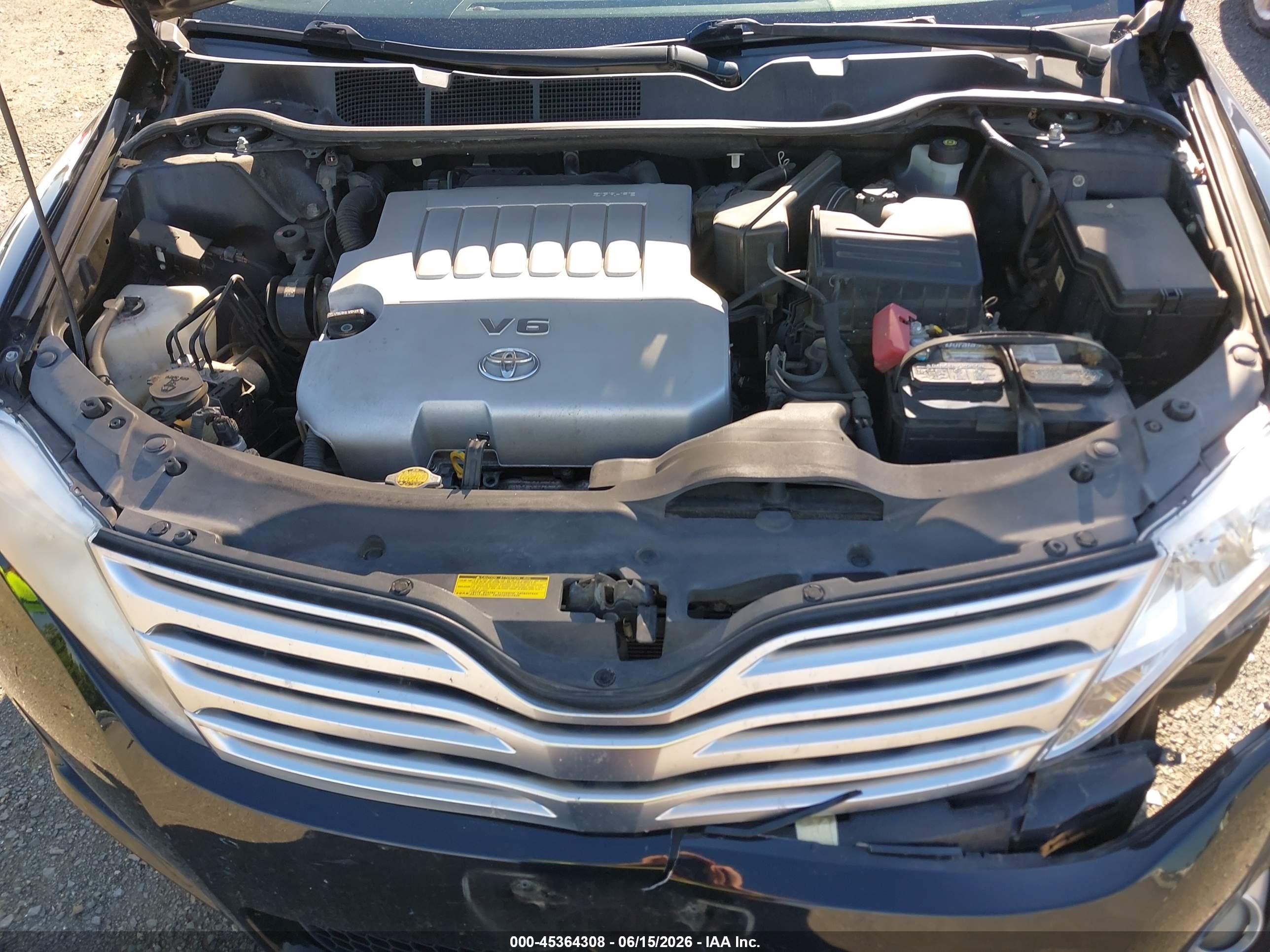 2009 Toyota Venza Base V6 Black vin: 4T3BK11A39U014015