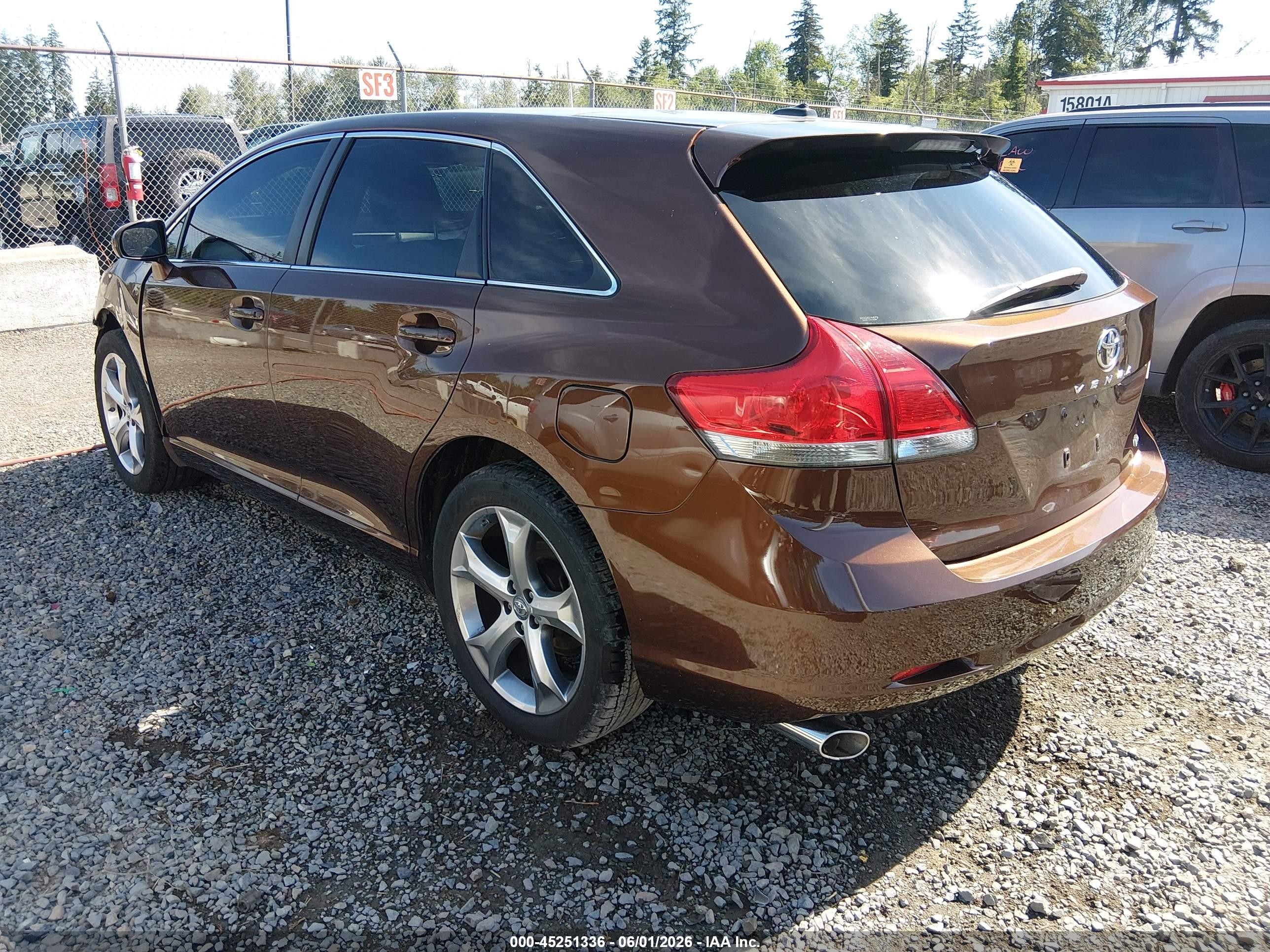 2009 Toyota Venza Base V6 Brown vin: 4T3BK11A39U014144