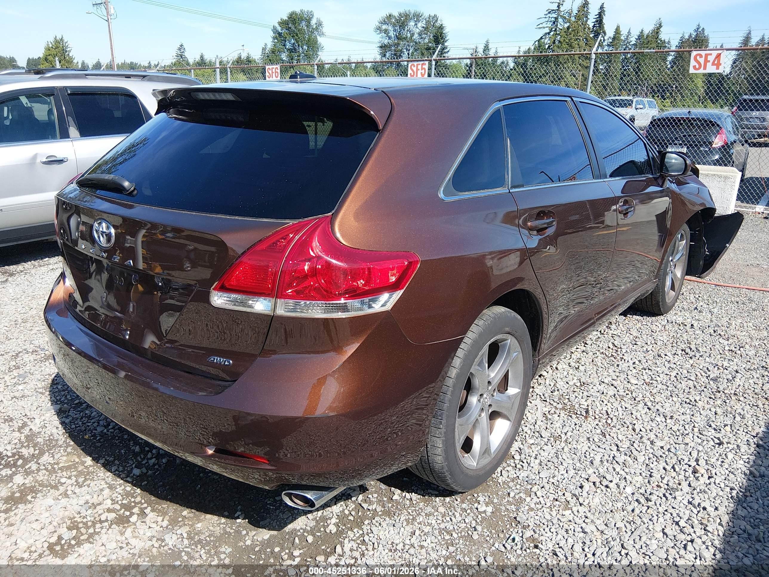 2009 Toyota Venza Base V6 Brown vin: 4T3BK11A39U014144