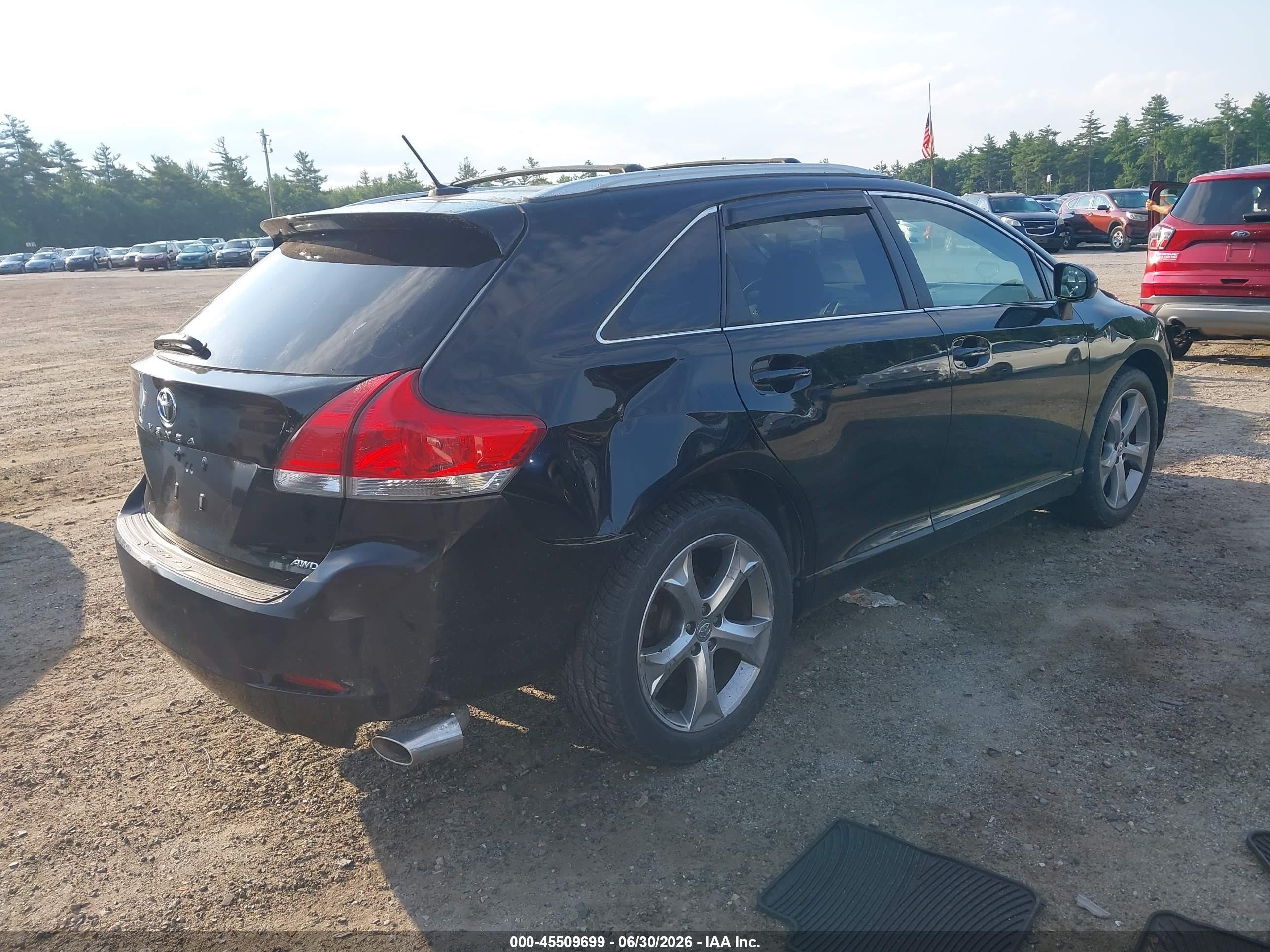 2009 Toyota Venza Base V6 Black vin: 4T3BK11A49U006229