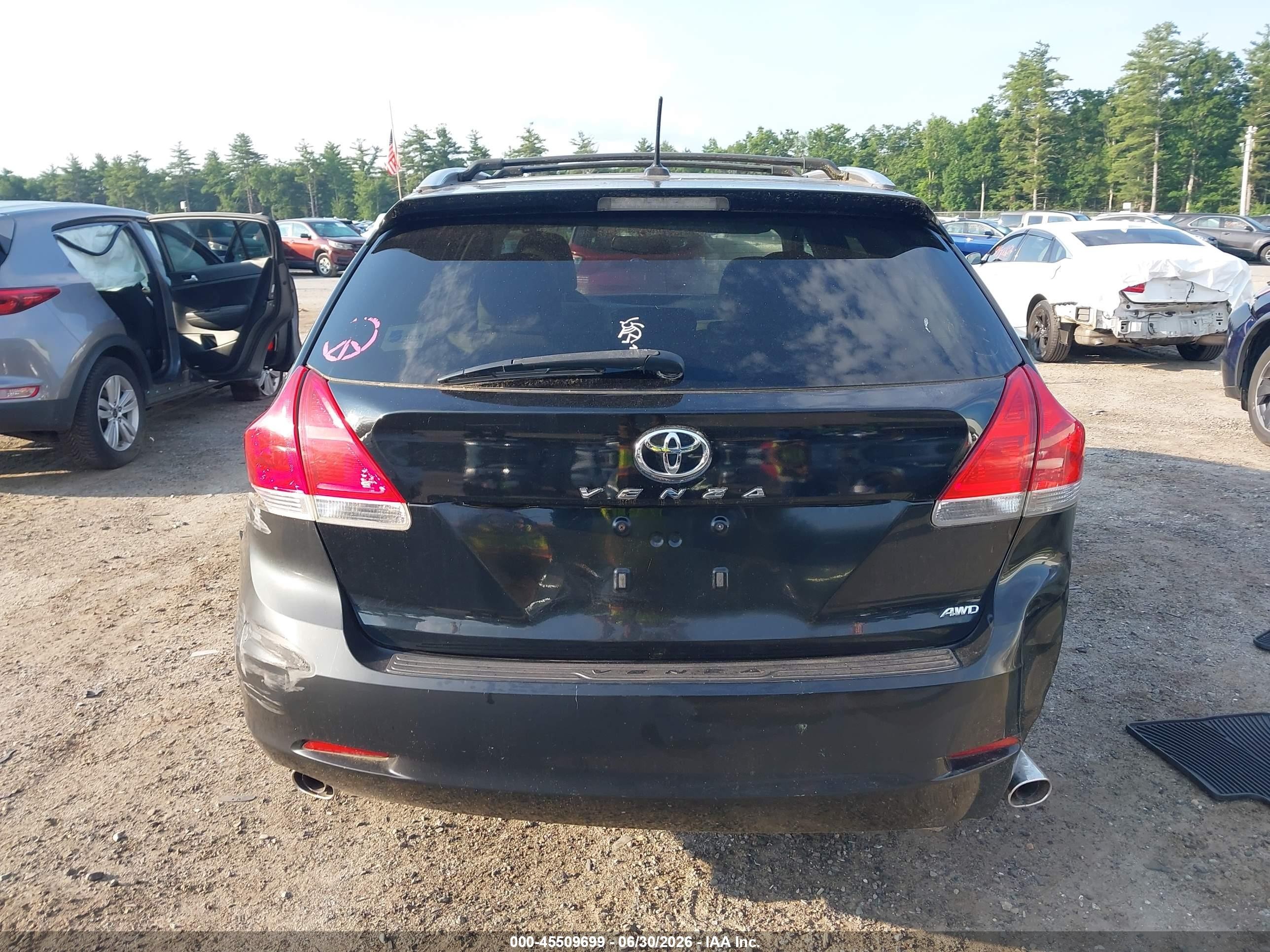 2009 Toyota Venza Base V6 Black vin: 4T3BK11A49U006229