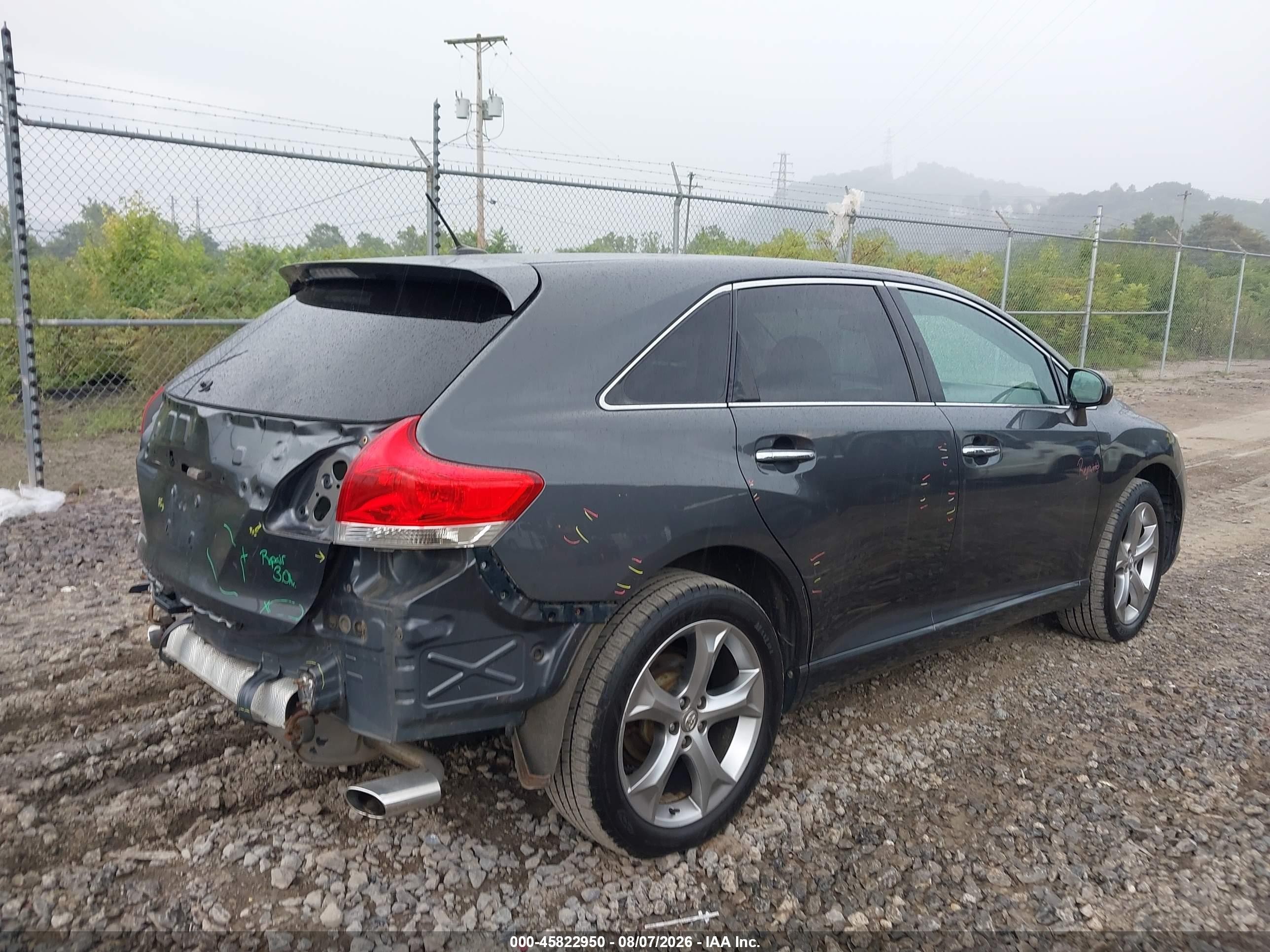 2009 Toyota Venza Base V6 Gray vin: 4T3BK11A49U011267
