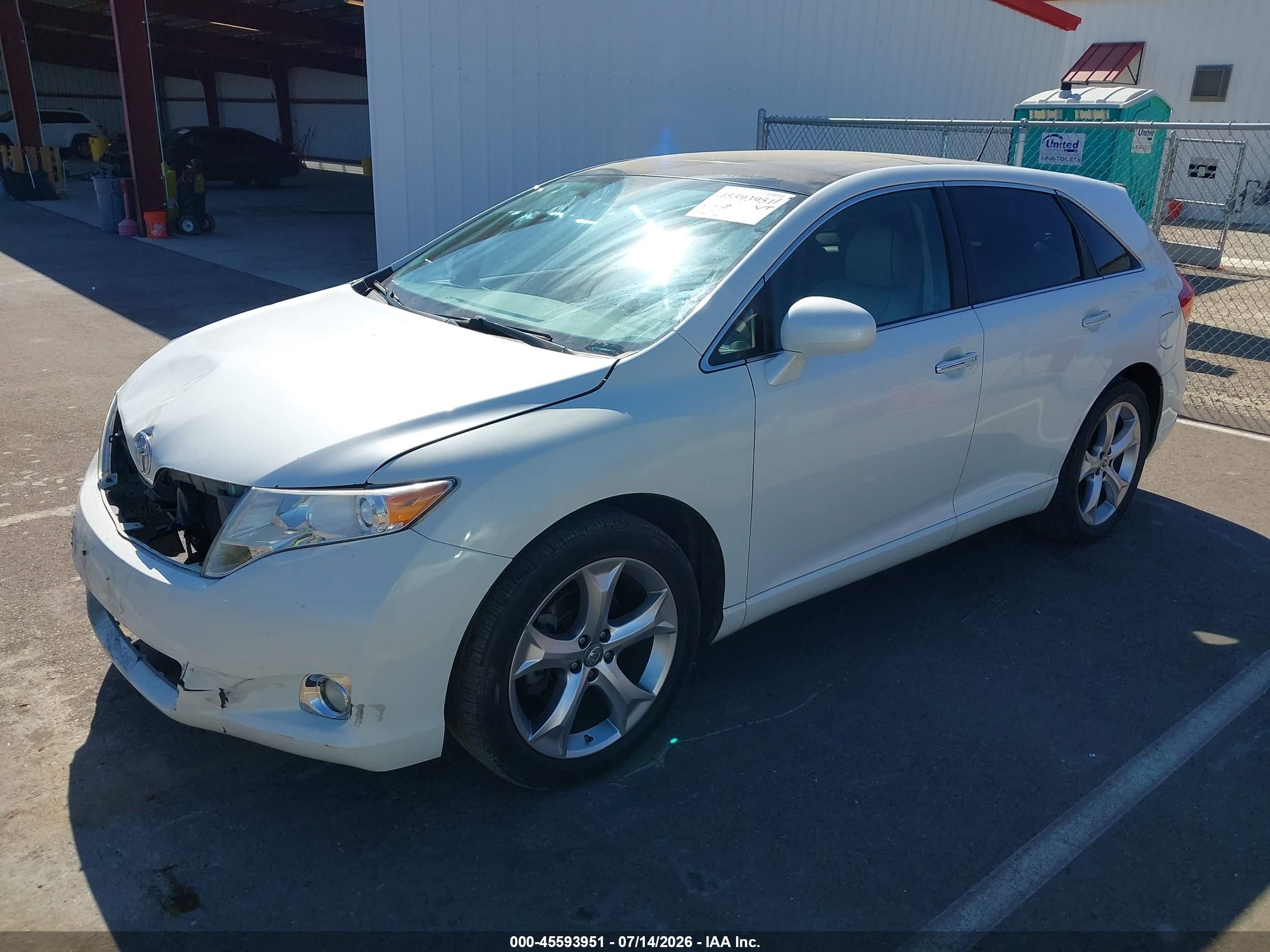 2009 Toyota Venza Base V6 White vin: 4T3BK11A69U003915