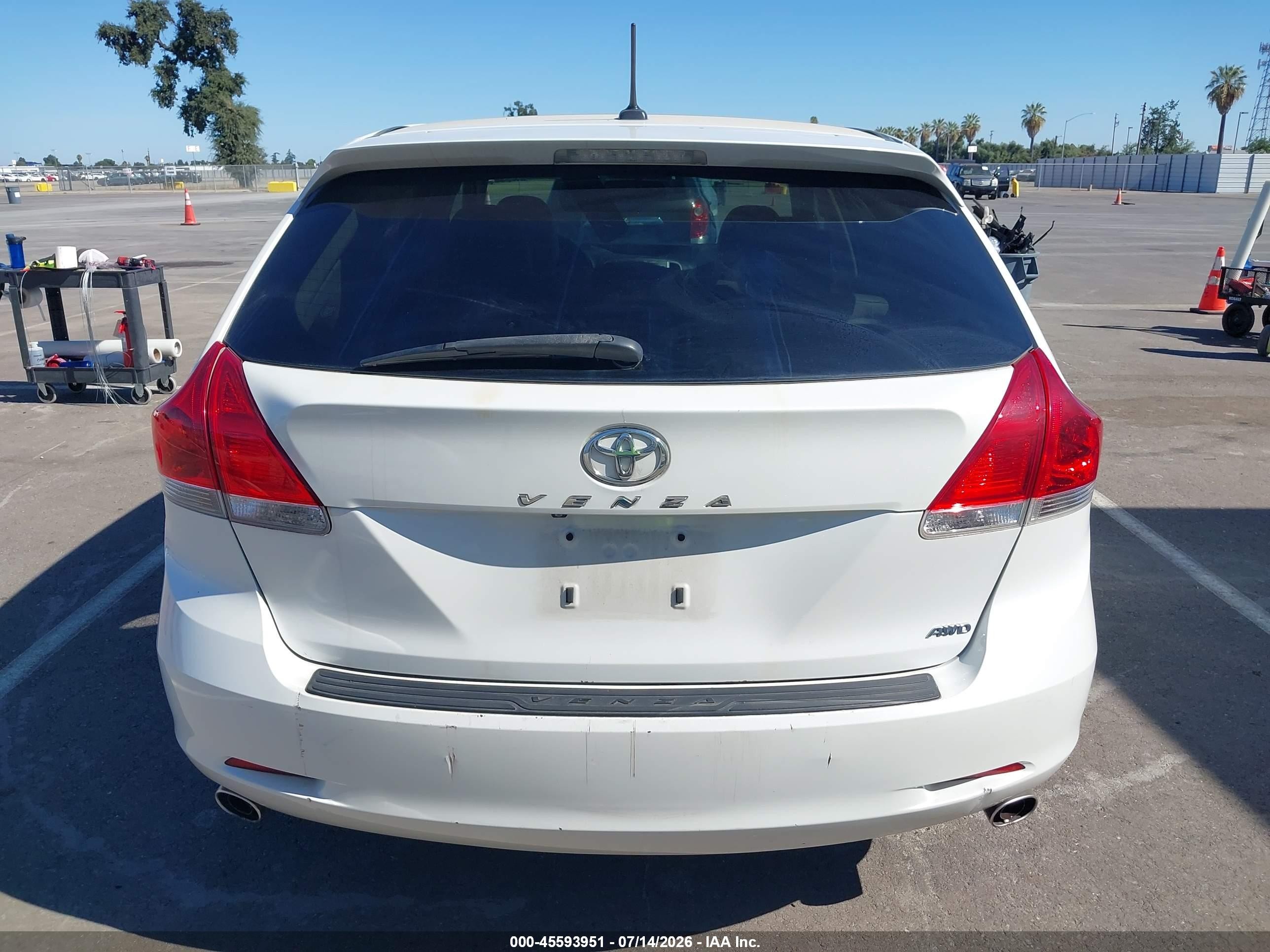 2009 Toyota Venza Base V6 White vin: 4T3BK11A69U003915