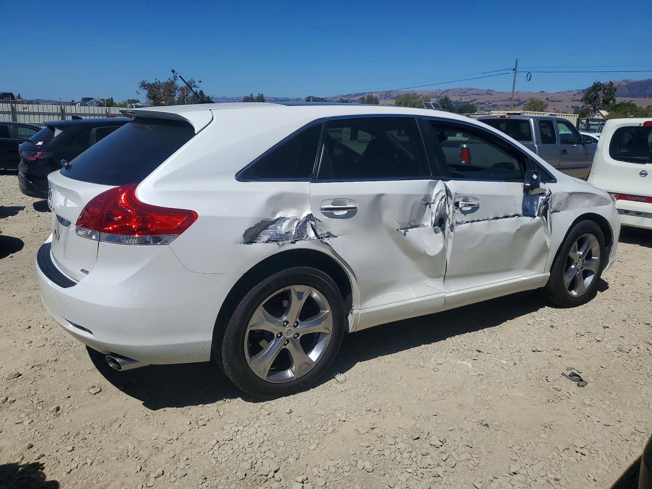 2009 Toyota Venza Awd V6 White vin: 4T3BK11A69U009911
