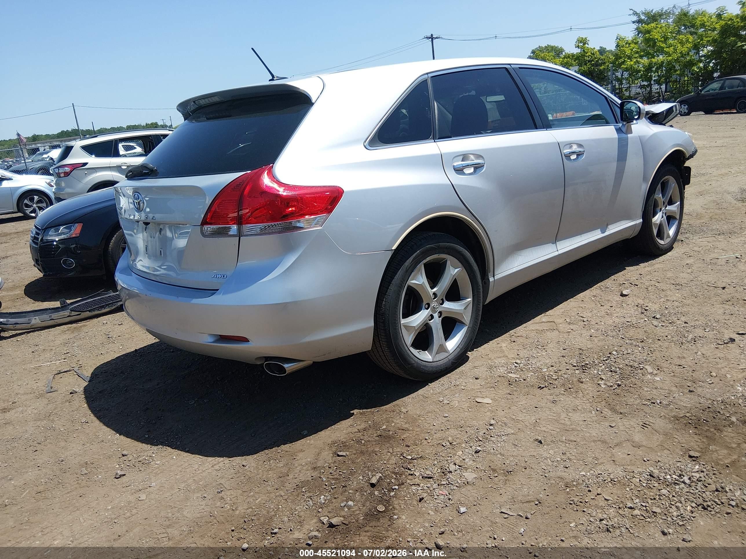 2009 Toyota Venza Base V6 Silver vin: 4T3BK11A69U010802