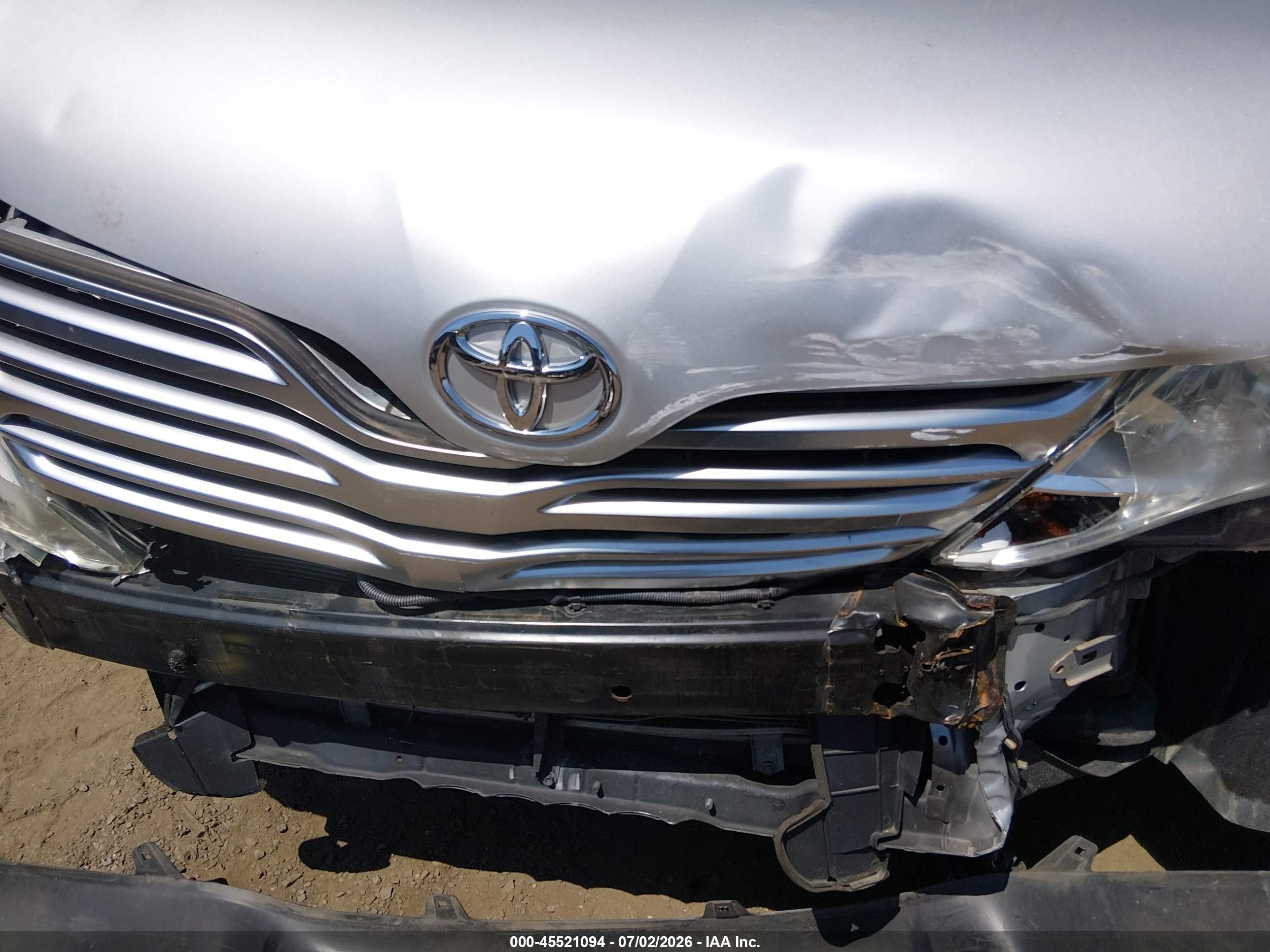 2009 Toyota Venza Base V6 Silver vin: 4T3BK11A69U010802