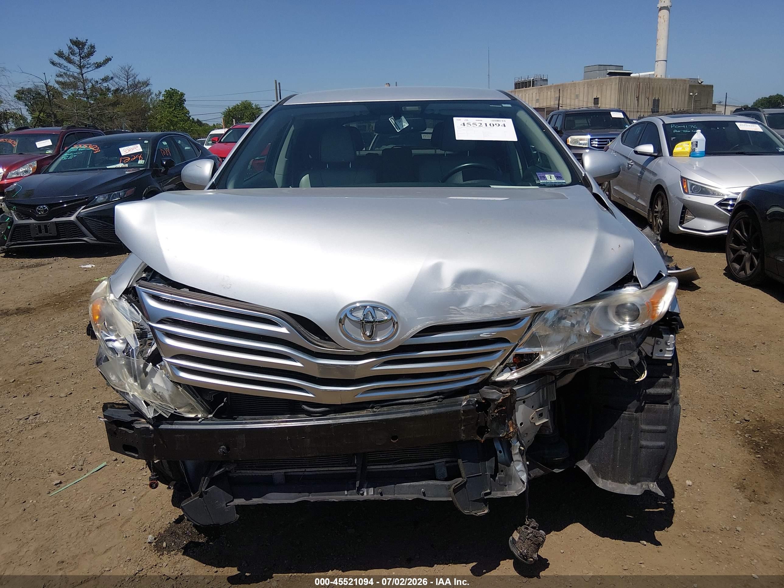 2009 Toyota Venza Base V6 Silver vin: 4T3BK11A69U010802