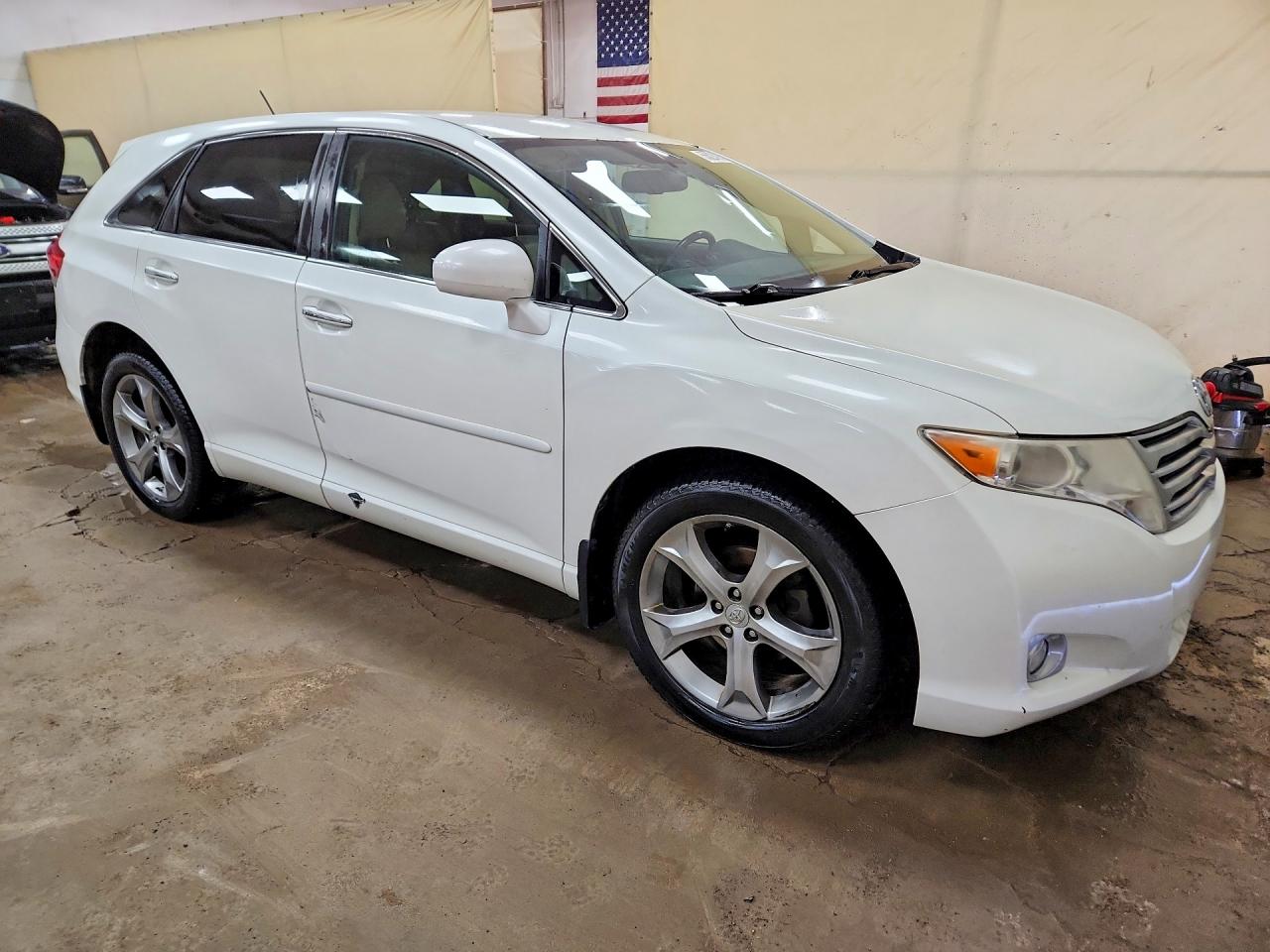 2009 Toyota Venza Awd V6 White vin: 4T3BK11A69U025445