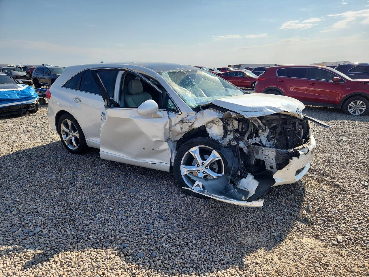 2009 Toyota Venza Awd V6 White vin: 4T3BK11A89U006525