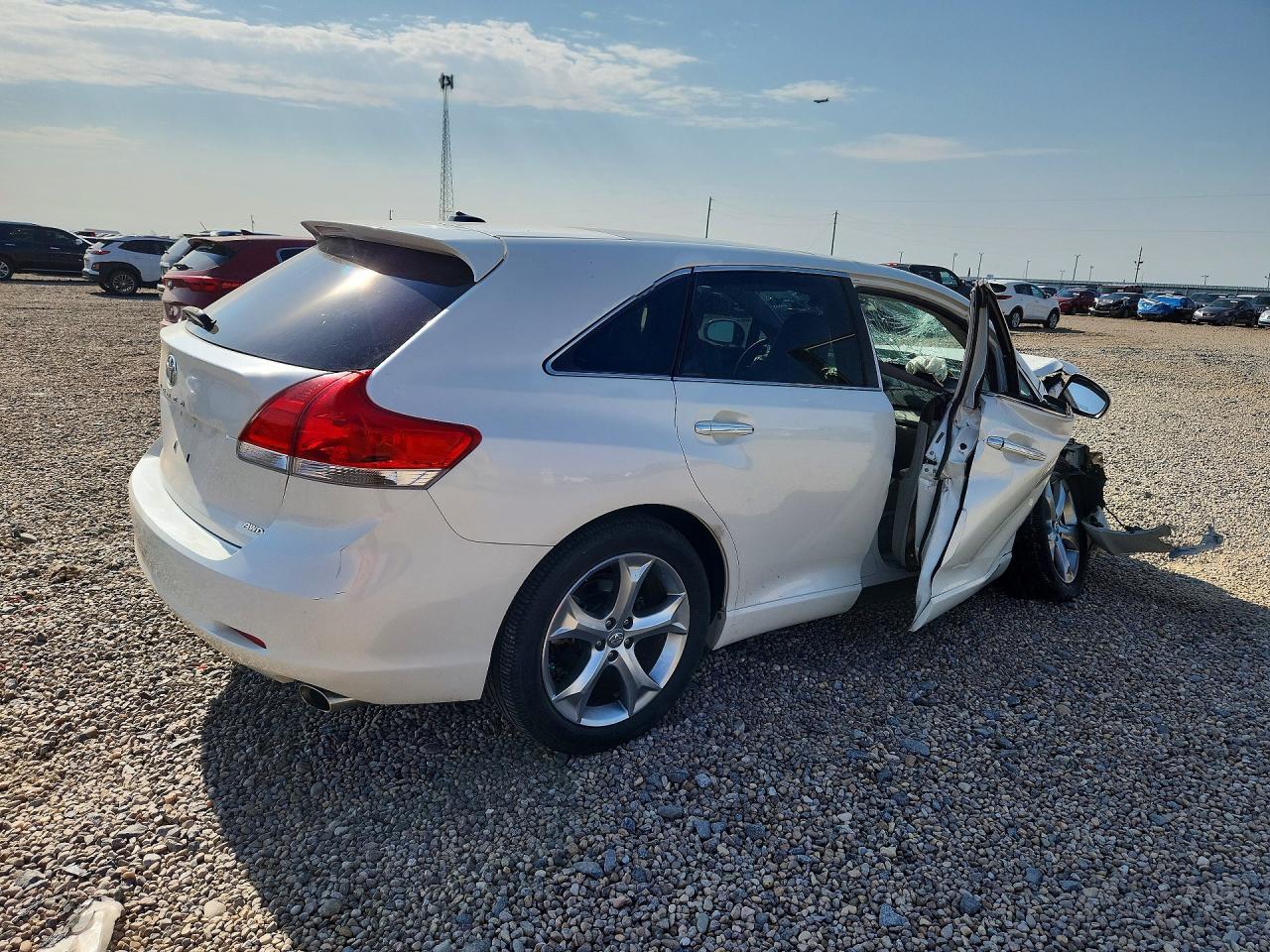 2009 Toyota Venza Awd V6 White vin: 4T3BK11A89U006525