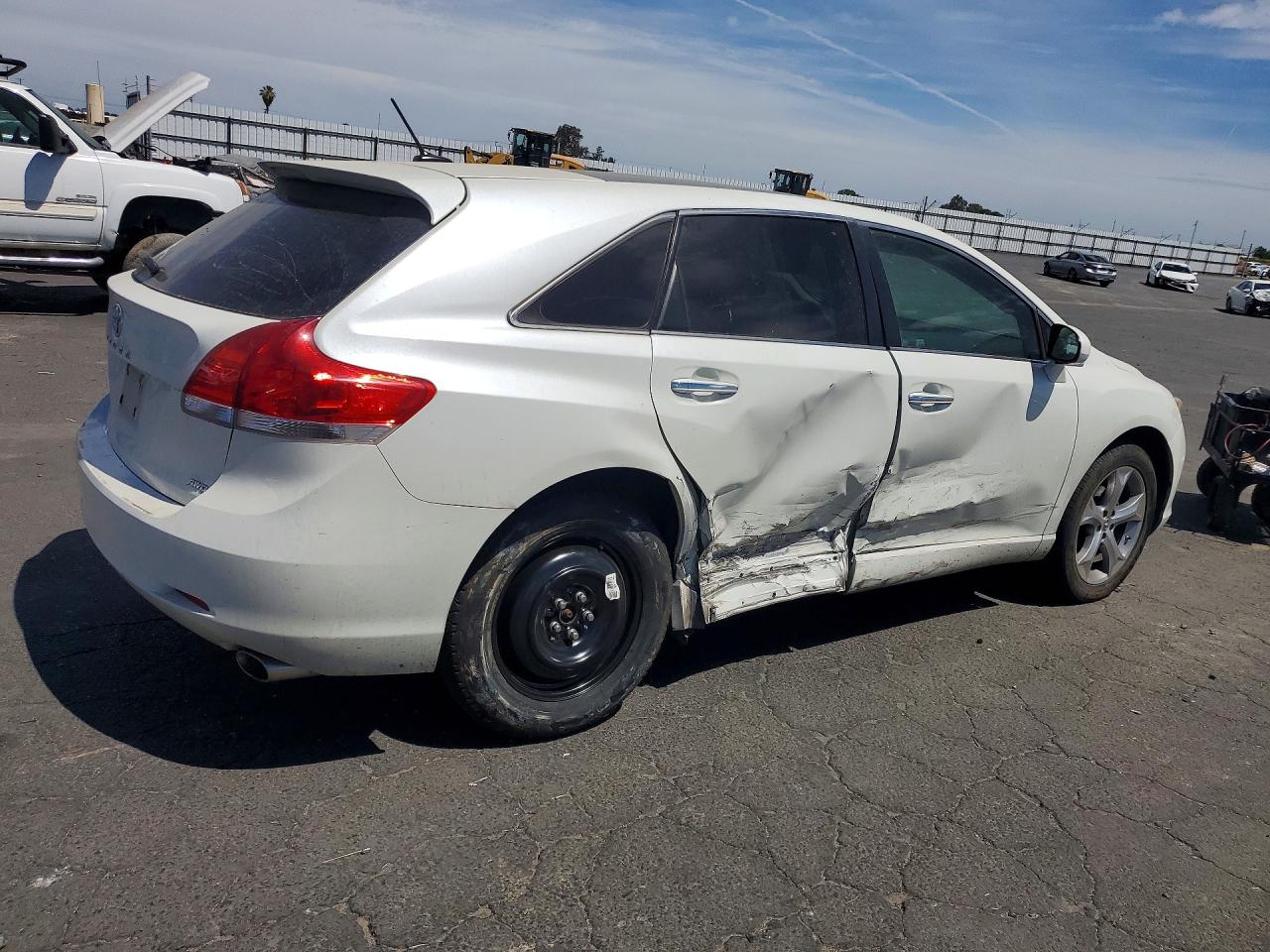 2009 Toyota Venza Awd V6 White vin: 4T3BK11A89U015046