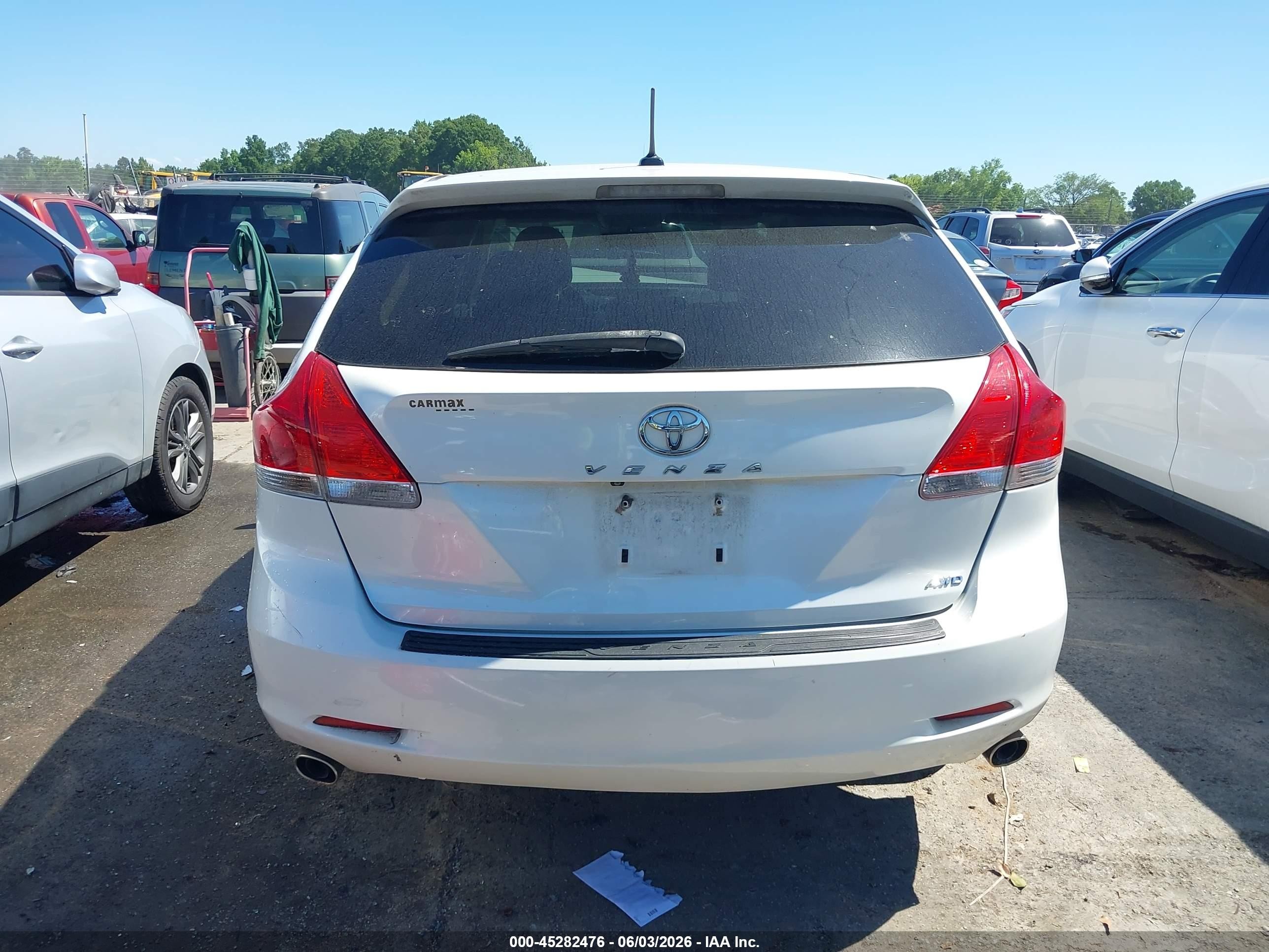 2009 Toyota Venza Base V6 White vin: 4T3BK11A99U011507