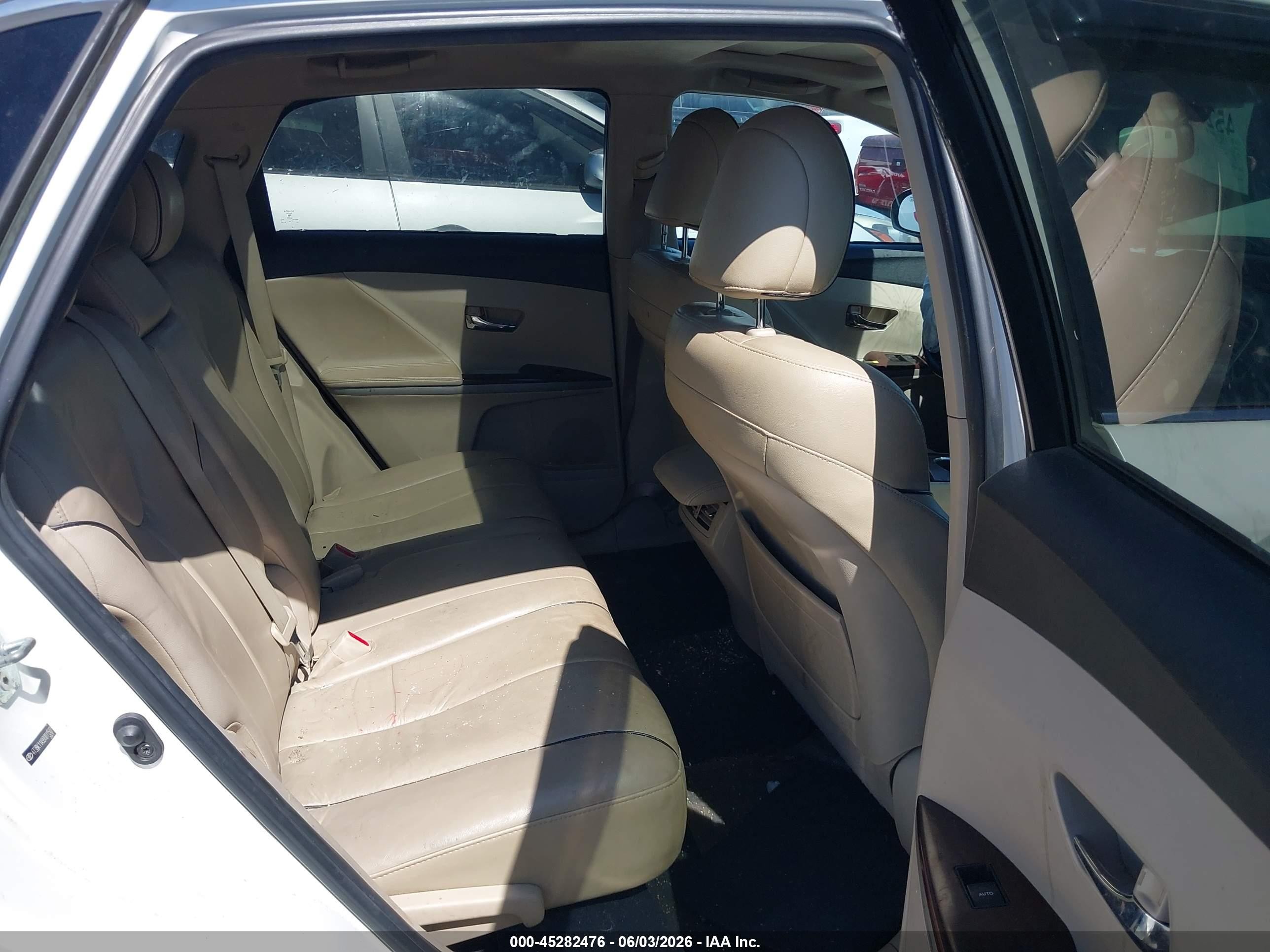 2009 Toyota Venza Base V6 White vin: 4T3BK11A99U011507