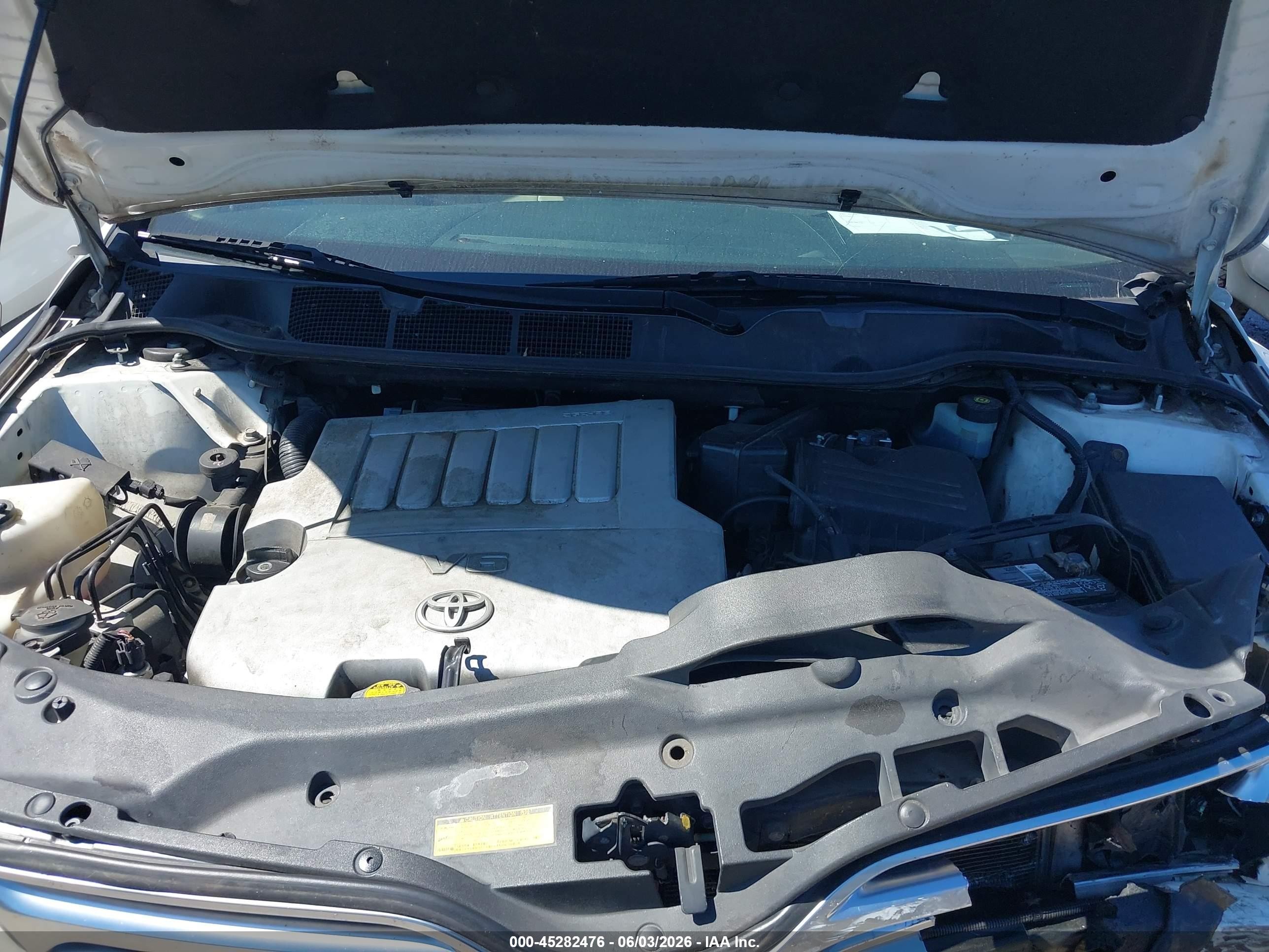 2009 Toyota Venza Base V6 White vin: 4T3BK11A99U011507