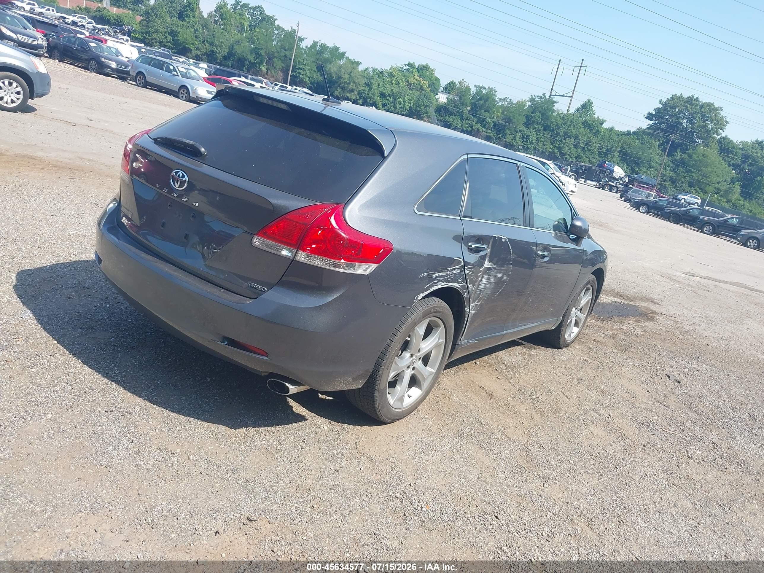2009 Toyota Venza Base V6 Gray vin: 4T3BK11AX9U004159