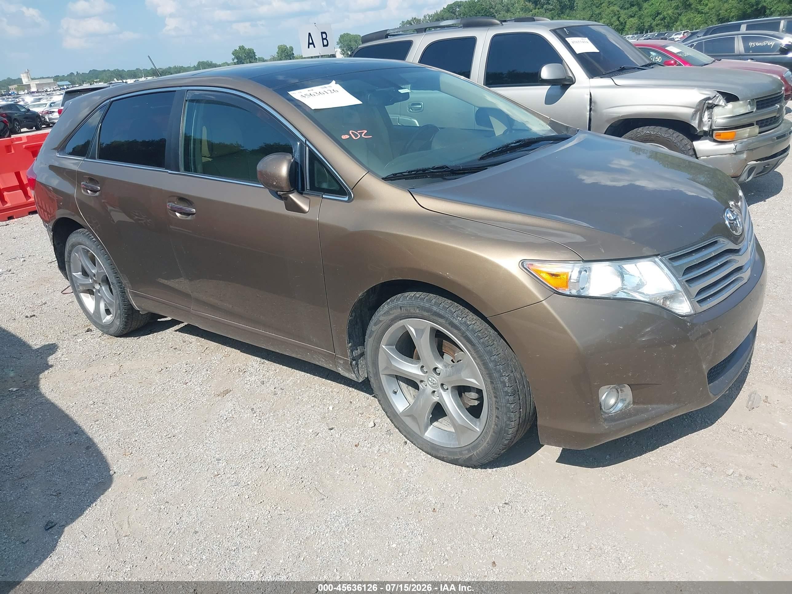 2009 Toyota Venza Base V6 Коричневый vin: 4T3BK11AX9U007711