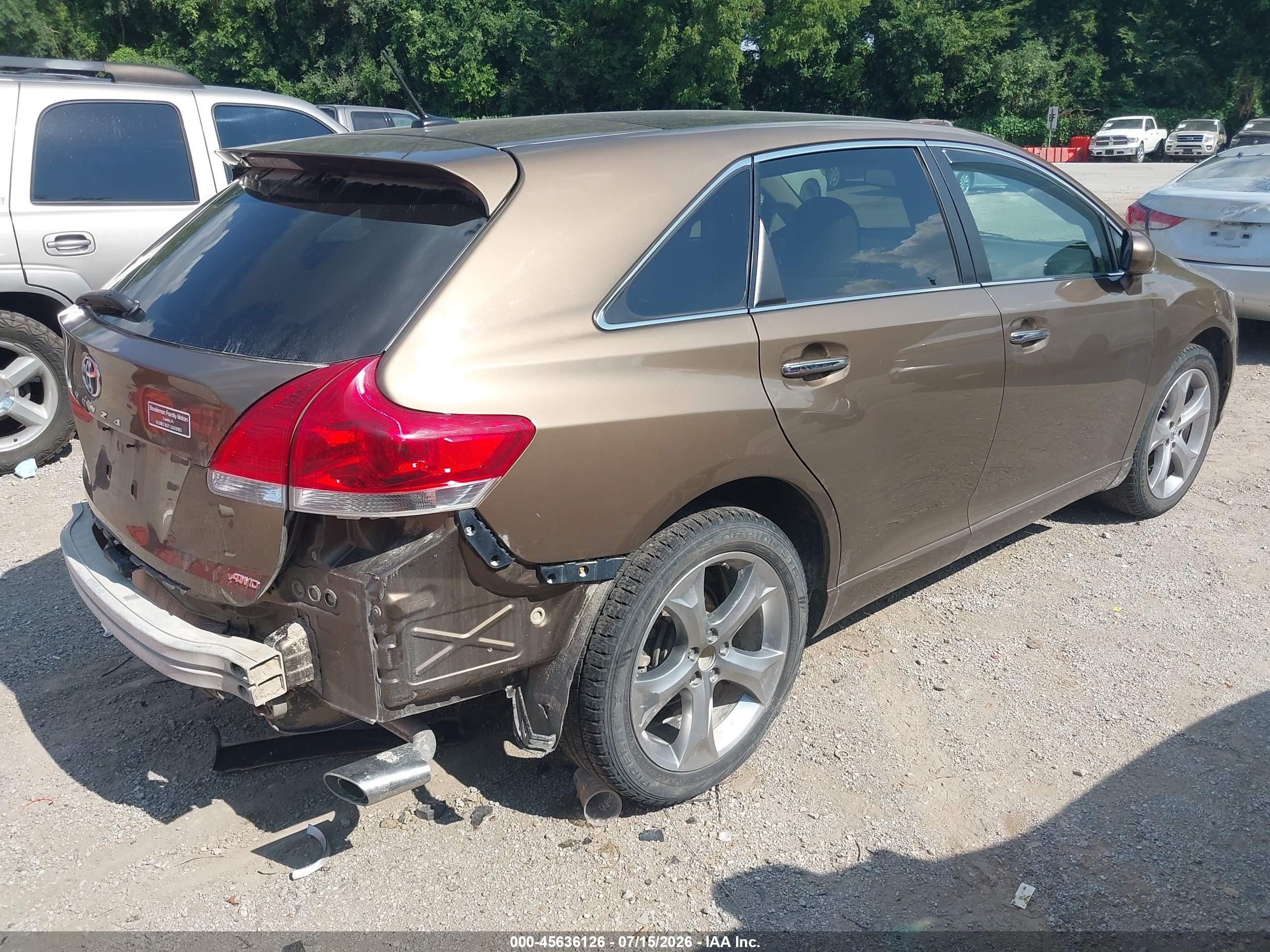 2009 Toyota Venza Base V6 Brown vin: 4T3BK11AX9U007711