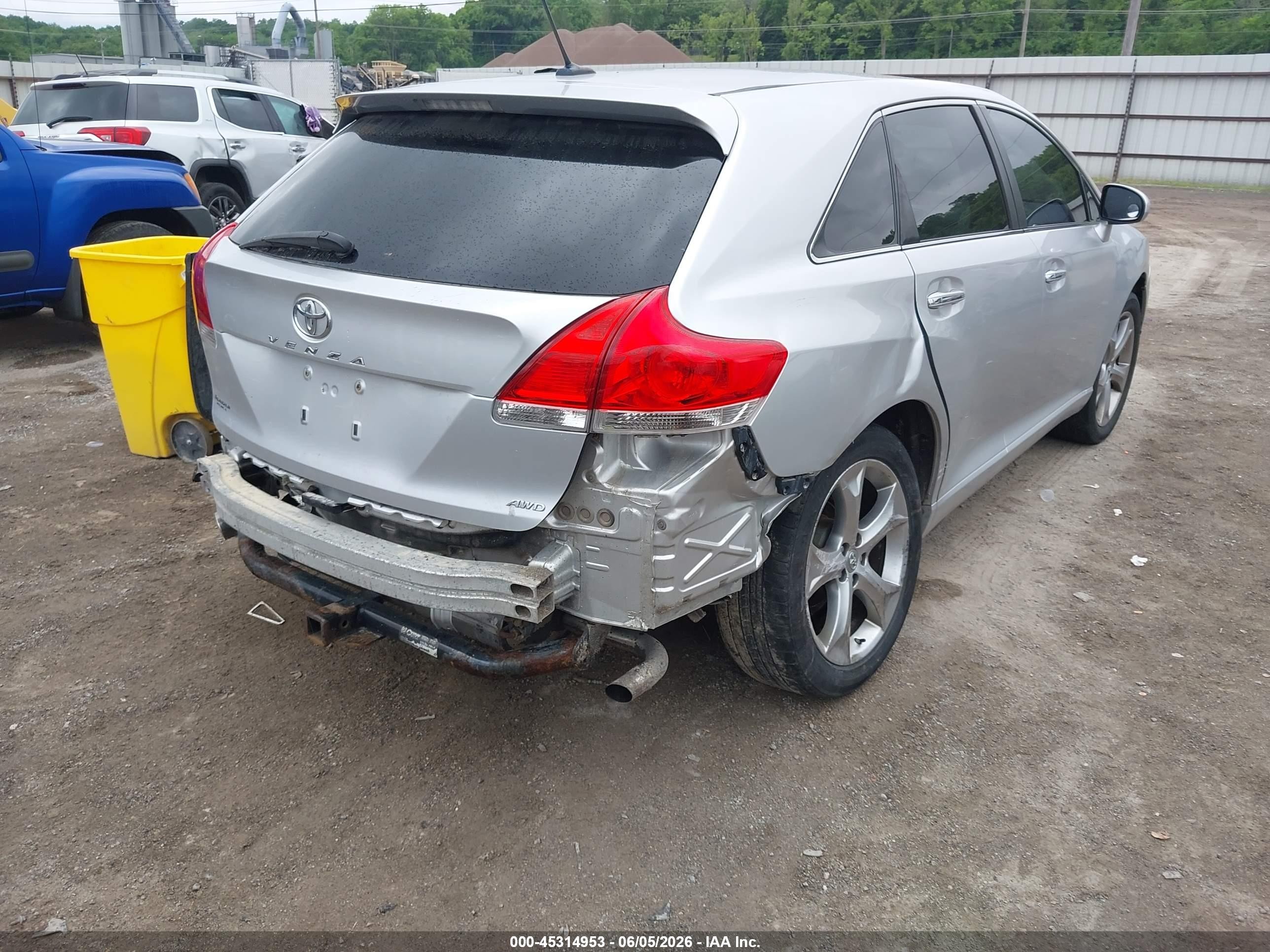 2009 Toyota Venza Base V6 Серебряный vin: 4T3BK11AX9U009927