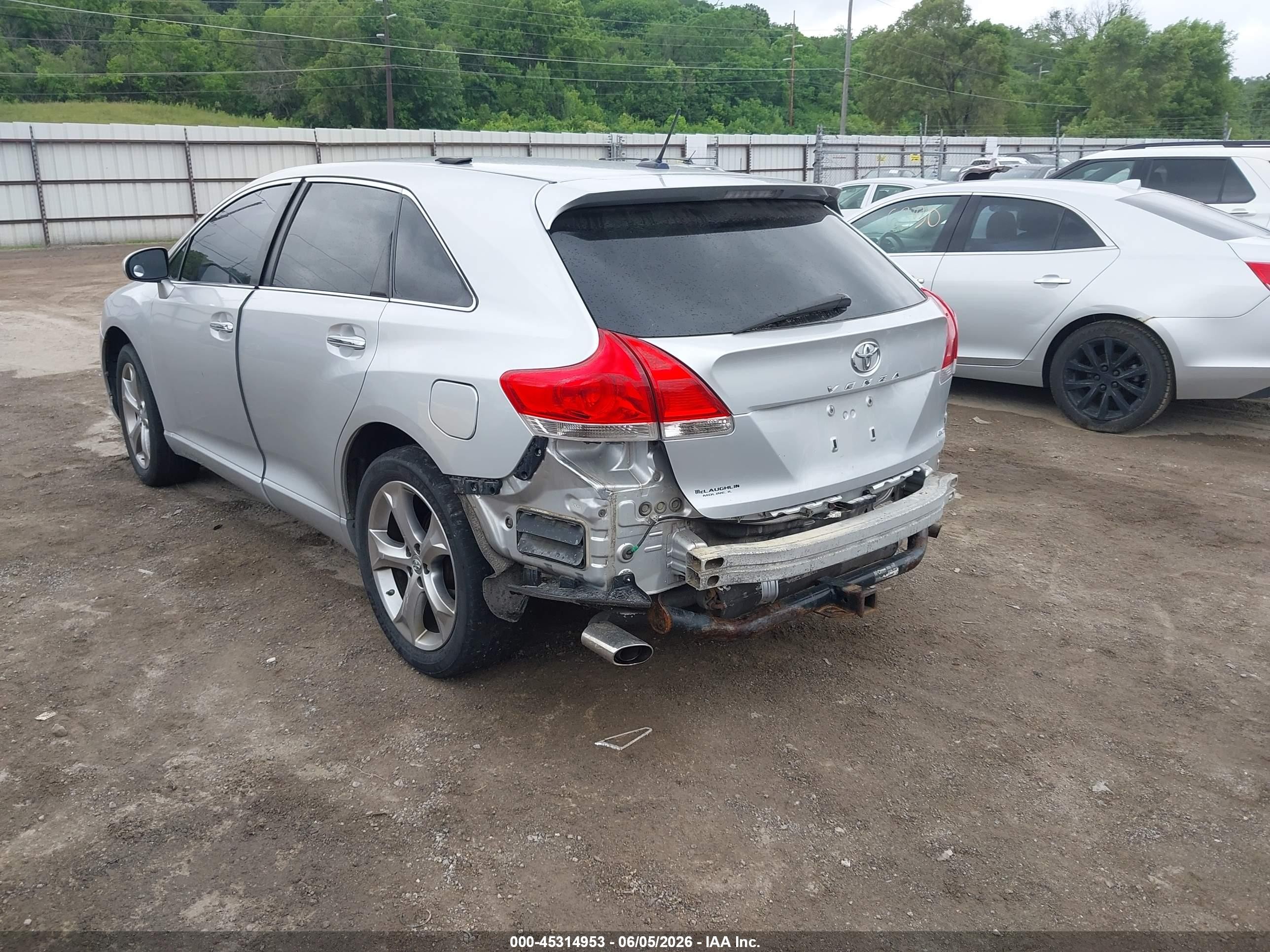 2009 Toyota Venza Base V6 Серебряный vin: 4T3BK11AX9U009927