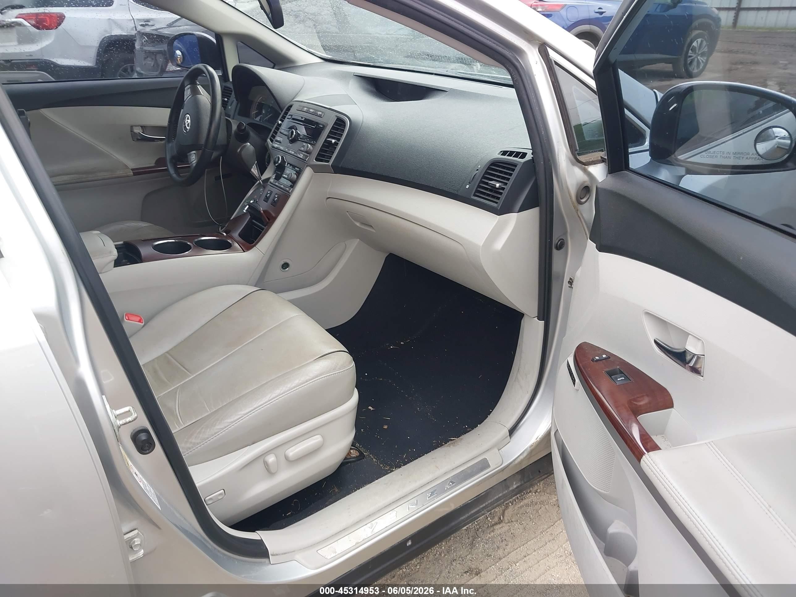 2009 Toyota Venza Base V6 Серебряный vin: 4T3BK11AX9U009927
