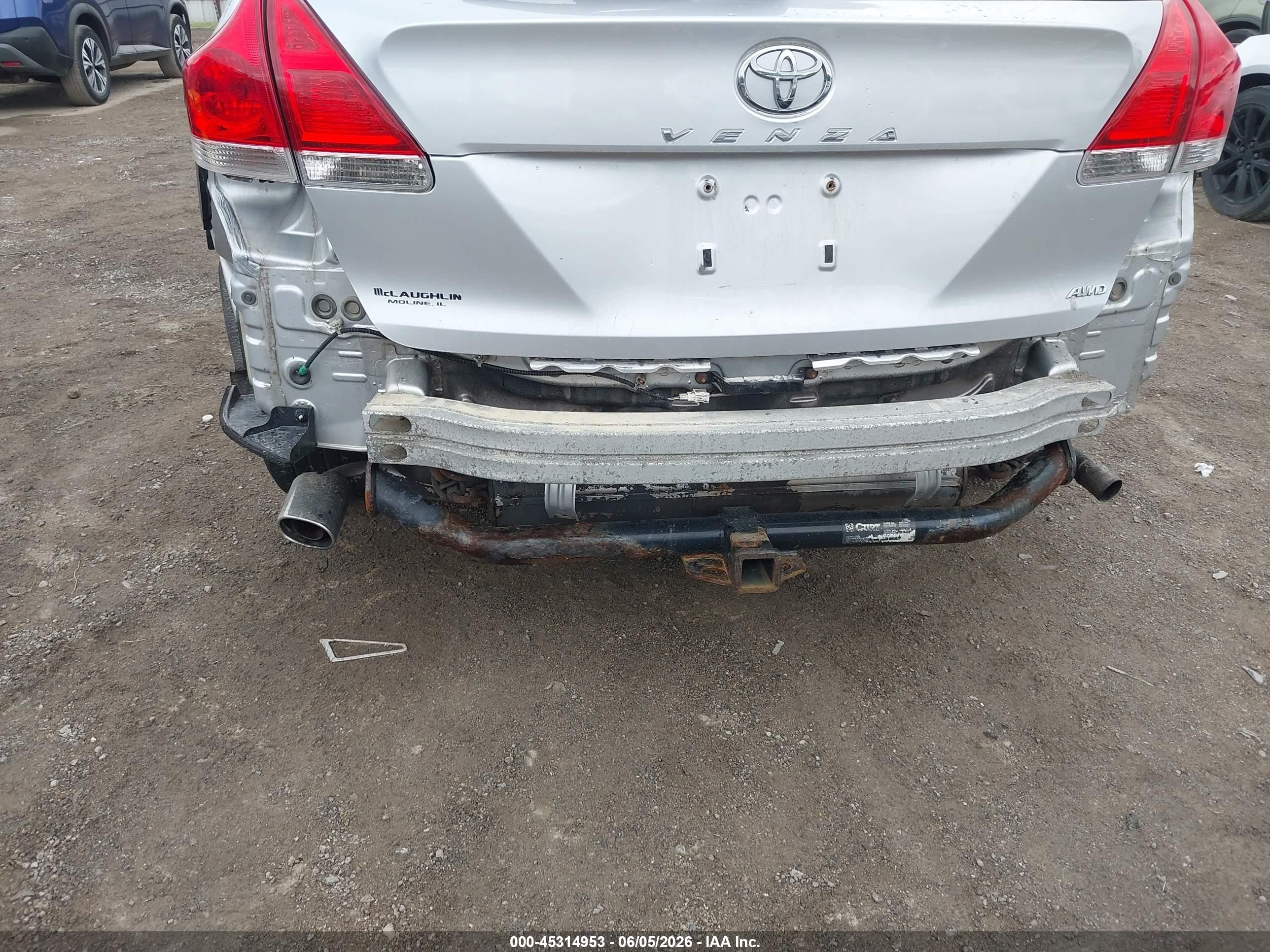 2009 Toyota Venza Base V6 Серебряный vin: 4T3BK11AX9U009927