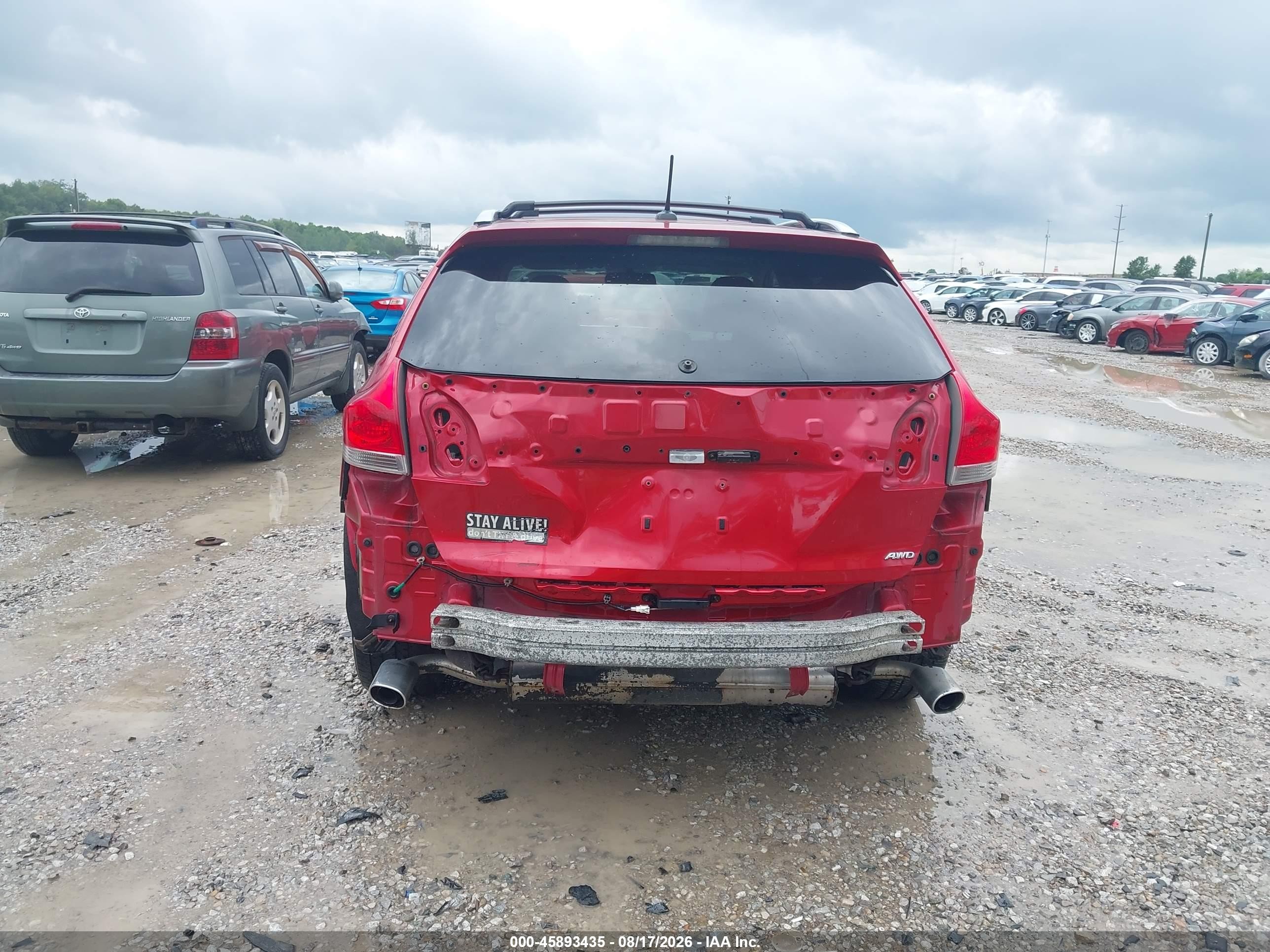2009 Toyota Venza Base V6 Red vin: 4T3BK11AX9U024332