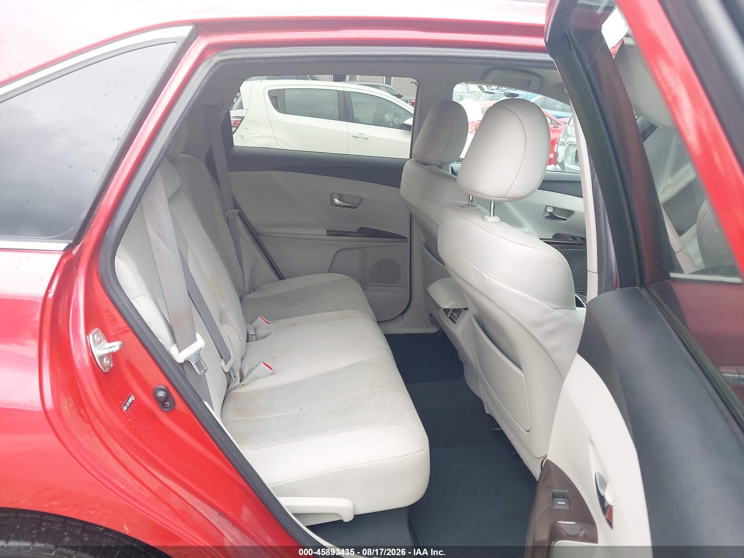 2009 Toyota Venza Base V6 Red vin: 4T3BK11AX9U024332