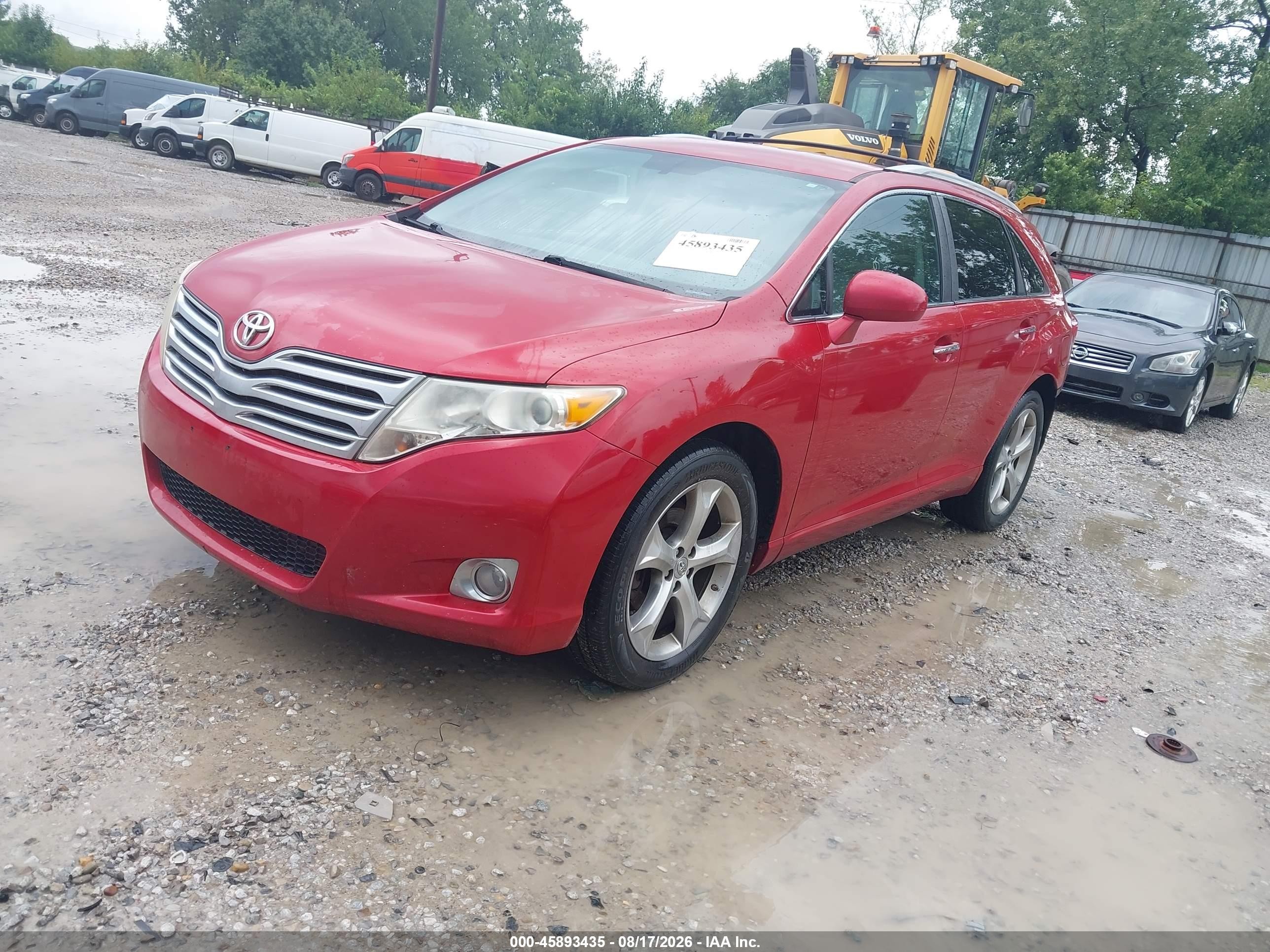 2009 Toyota Venza Base V6 Red vin: 4T3BK11AX9U024332