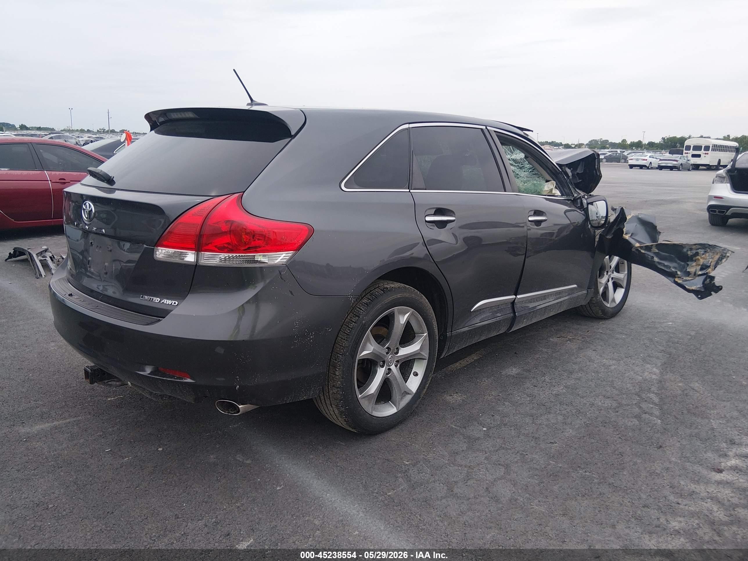 2012 Toyota Venza Limited V6 Gray vin: 4T3BK3BB0CU069967