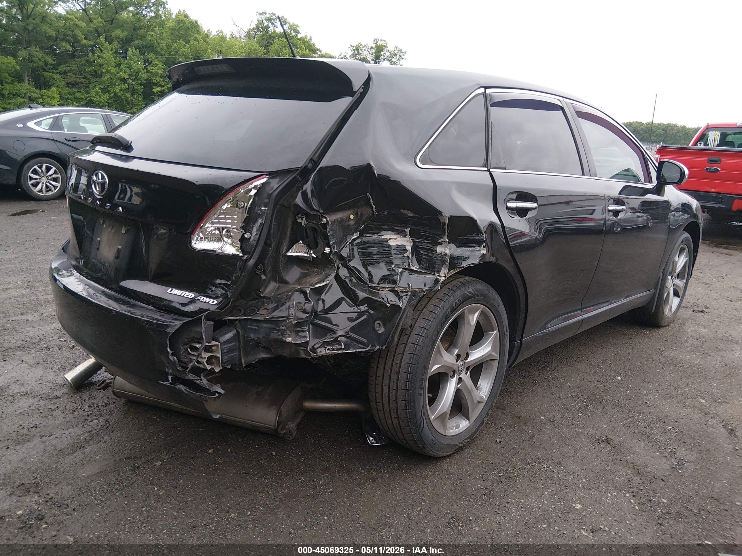 2012 Toyota Venza Limited V6 Black vin: 4T3BK3BB0CU071749