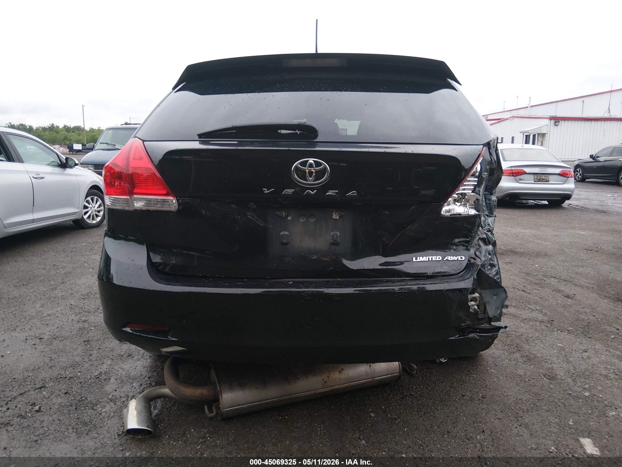 2012 Toyota Venza Limited V6 Black vin: 4T3BK3BB0CU071749
