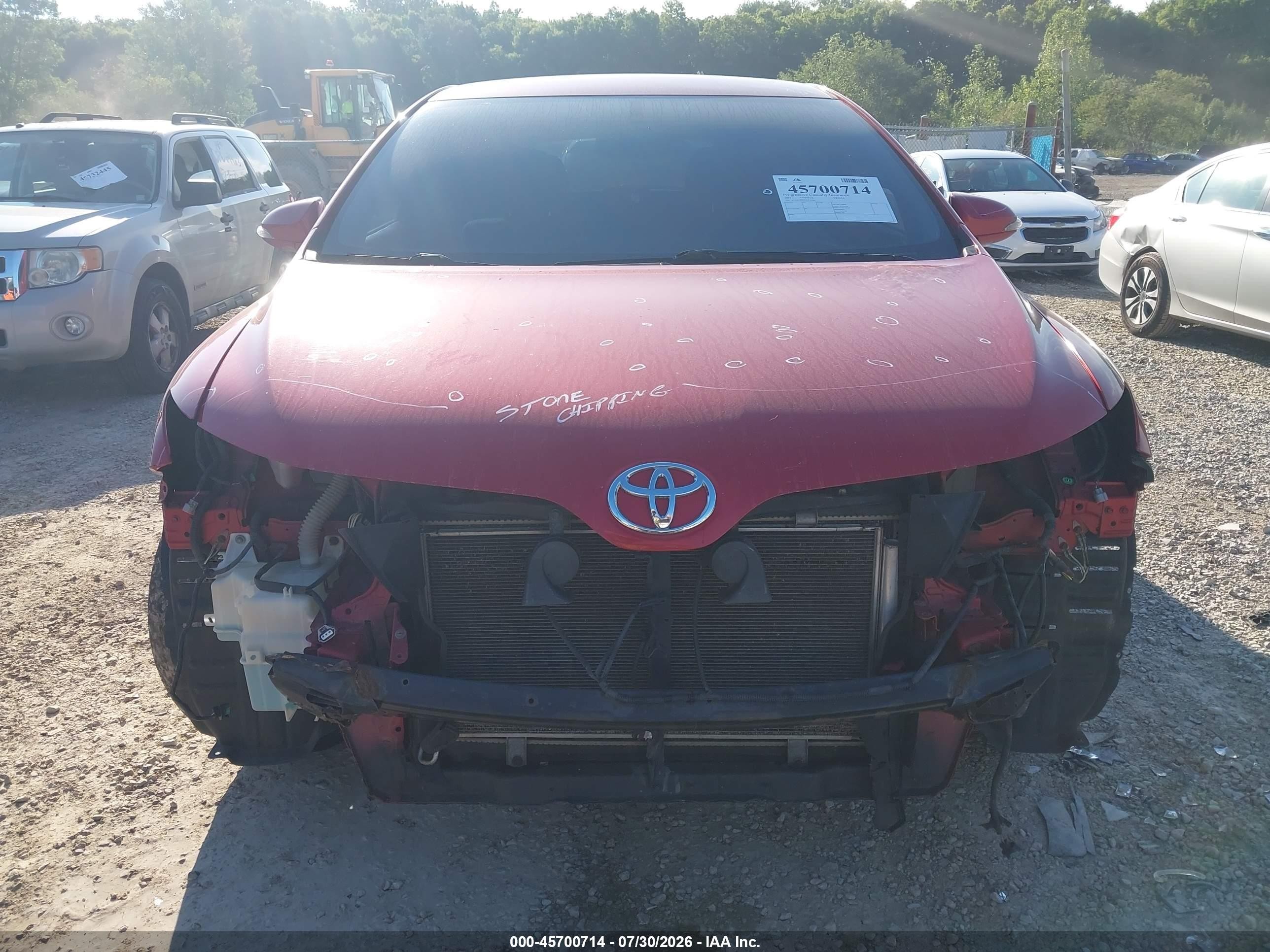 2013 Toyota Venza Le V6 Red vin: 4T3BK3BB0DU078380