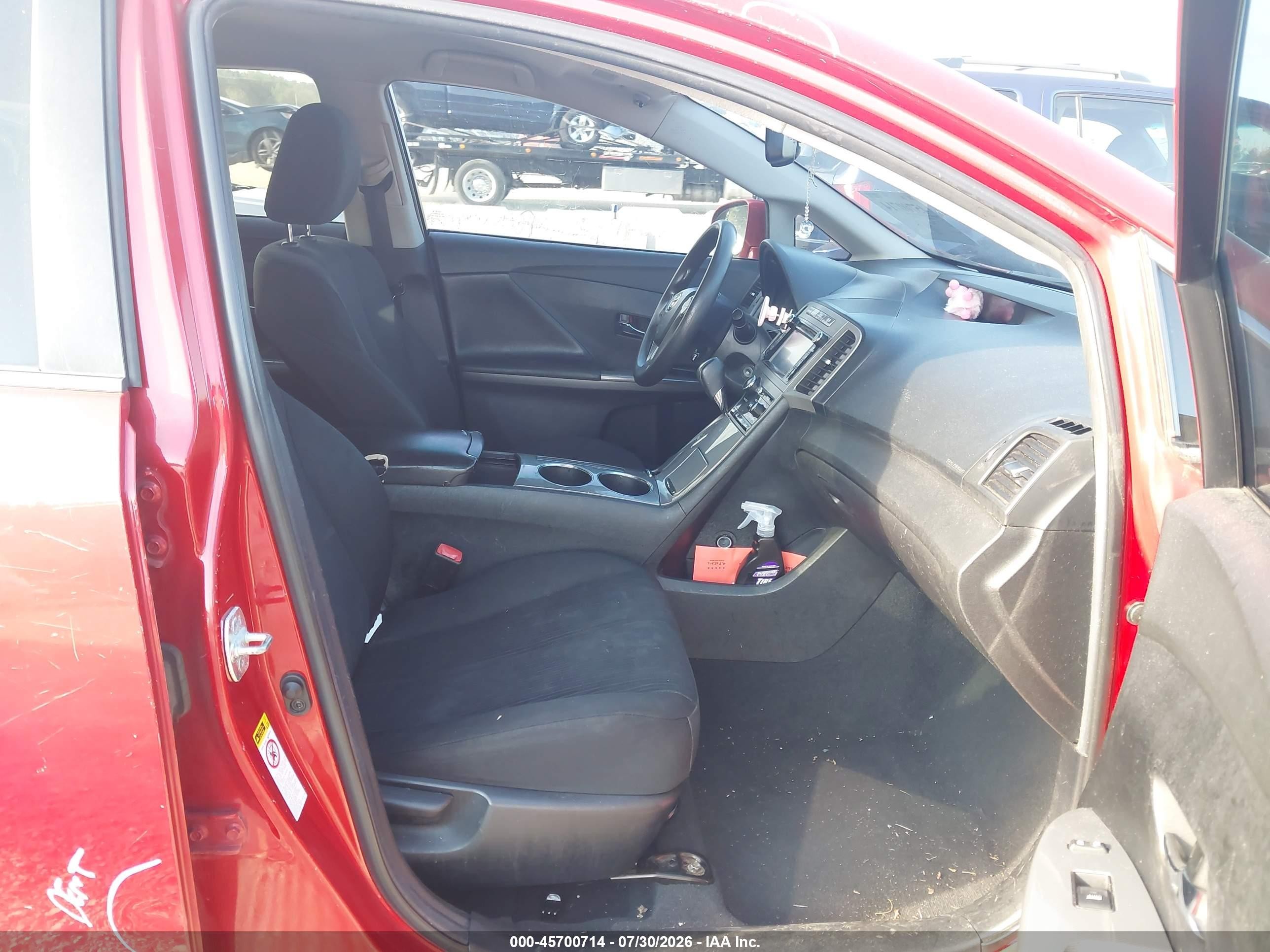2013 Toyota Venza Le V6 Red vin: 4T3BK3BB0DU078380